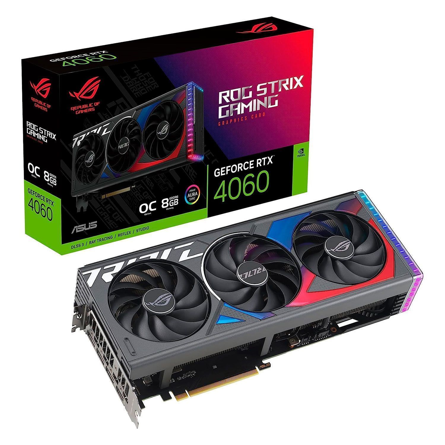 Tarjeta de video Rog Strix Gaming OC NVIDIA GeForce RTX 4060 8GB GDDR6 - STRIX-RTX4060-08G