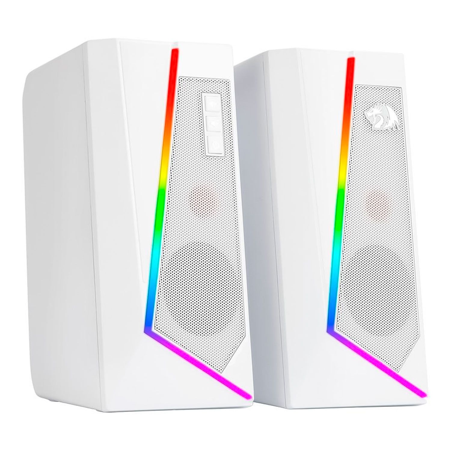 Altavoz Gamer USB Redragon Anvil RGB - Blanco mayorista en Atacado.me