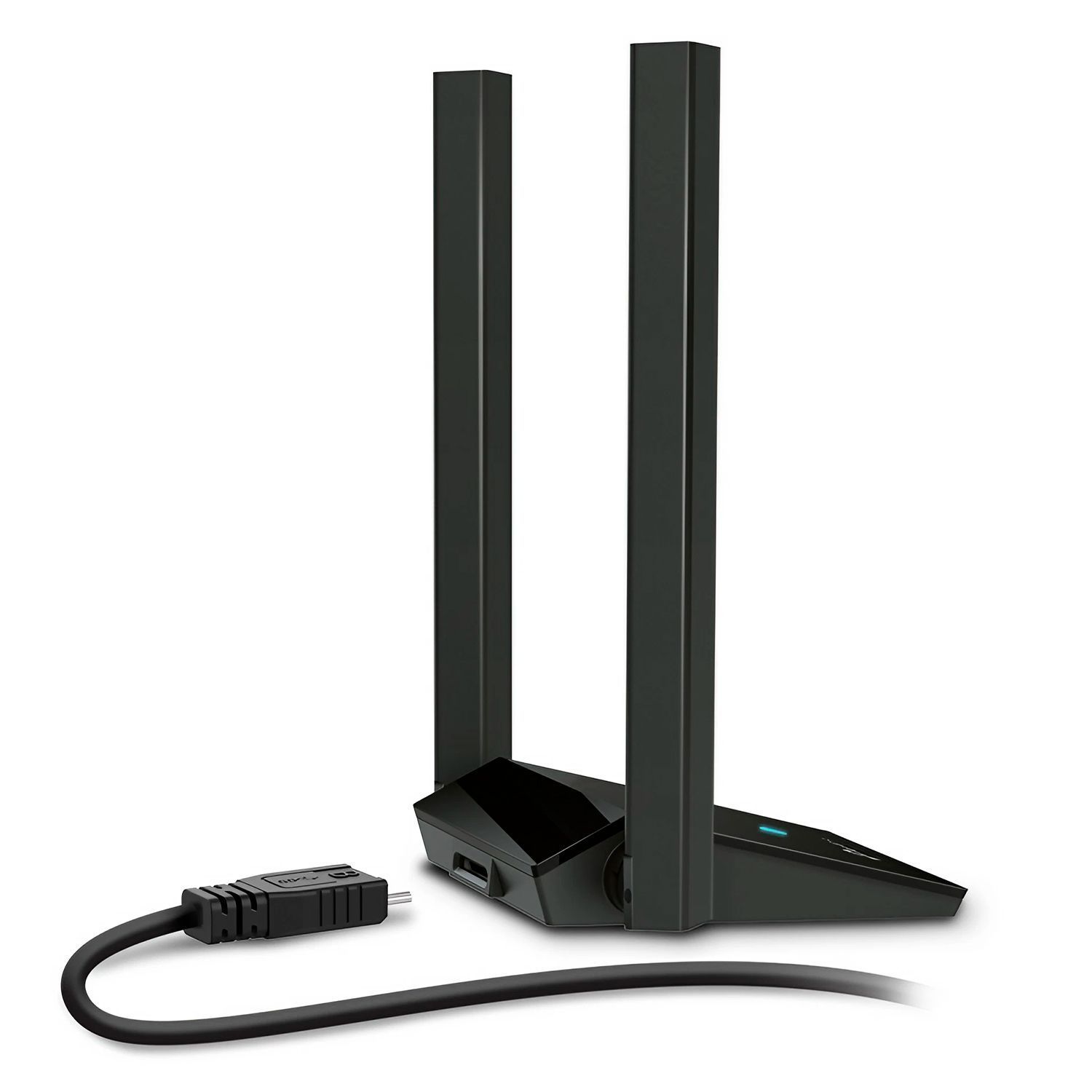 Adaptador de red de doble antena Archer TX20U Plus USB 3.0 WiFi 6 para PC - Negro mayorista en Atacado.me