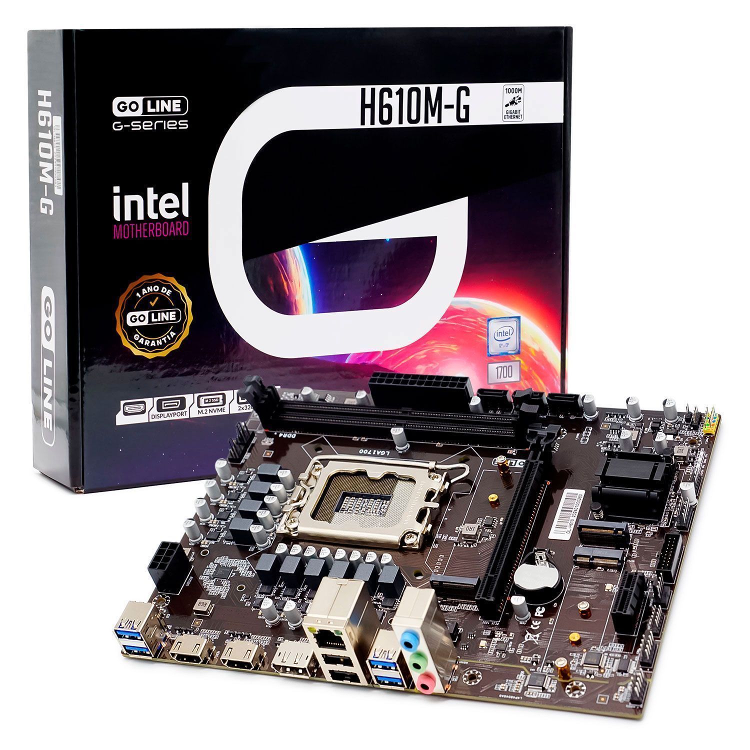 Goline H610M-G Socket LGA 1700 Chipset Placa base Intel H610 DDR4 Micro ATX - (1 año de garantía)