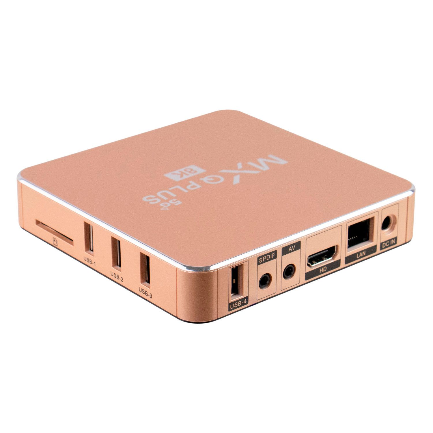 Receptor MXQ Plus 8K 5G 512GB 128GB RAM - Dorado mayorista en Atacado.me