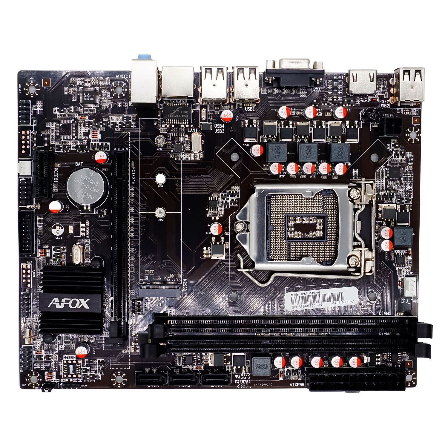 Afox IH61-MA5-V6 DDR3 Socket 1155 Chipset H61 Placa base Micro ATX mayorista en Atacado.me