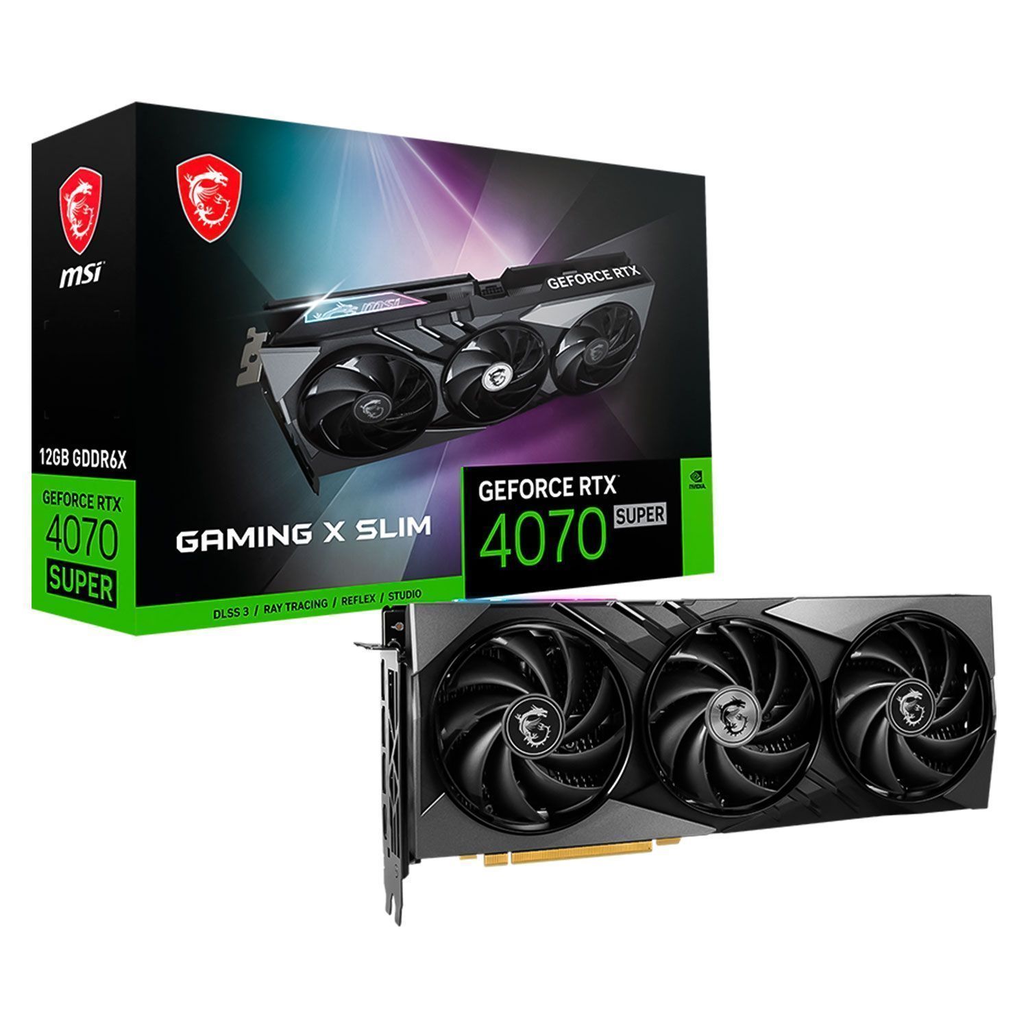 Tarjeta de video MSI Gaming X Slim NVIDIA GeForce RTX 4070 12 GB GDDR6X - 912-V513-631/667