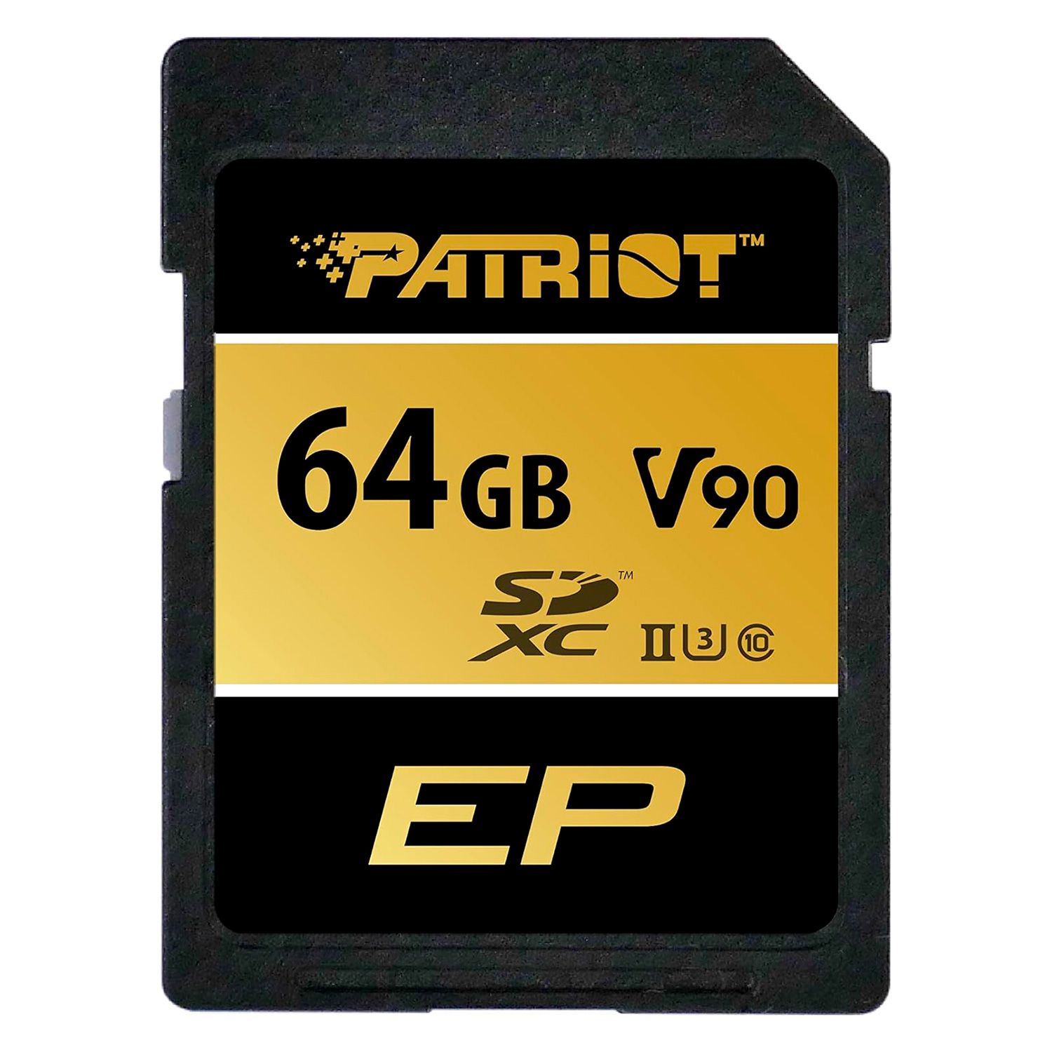 Tarjeta de Memoria SD Patriot V90 64GB 300Mbs - PEF64GEP92SDX