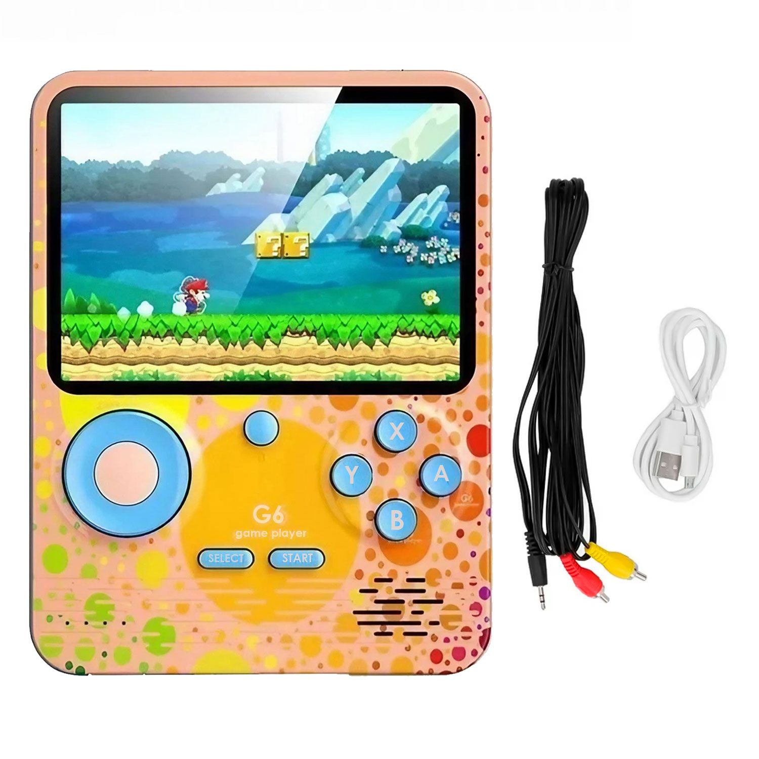 Consola portátil Game Box G6 Power Bank 666 juegos - Rosa mayorista en Atacado.me