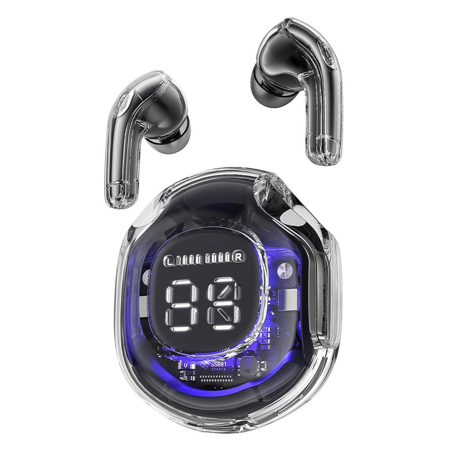 Auriculares inalámbricos Satellite AE-6211 - Negro mayorista en Atacado.me