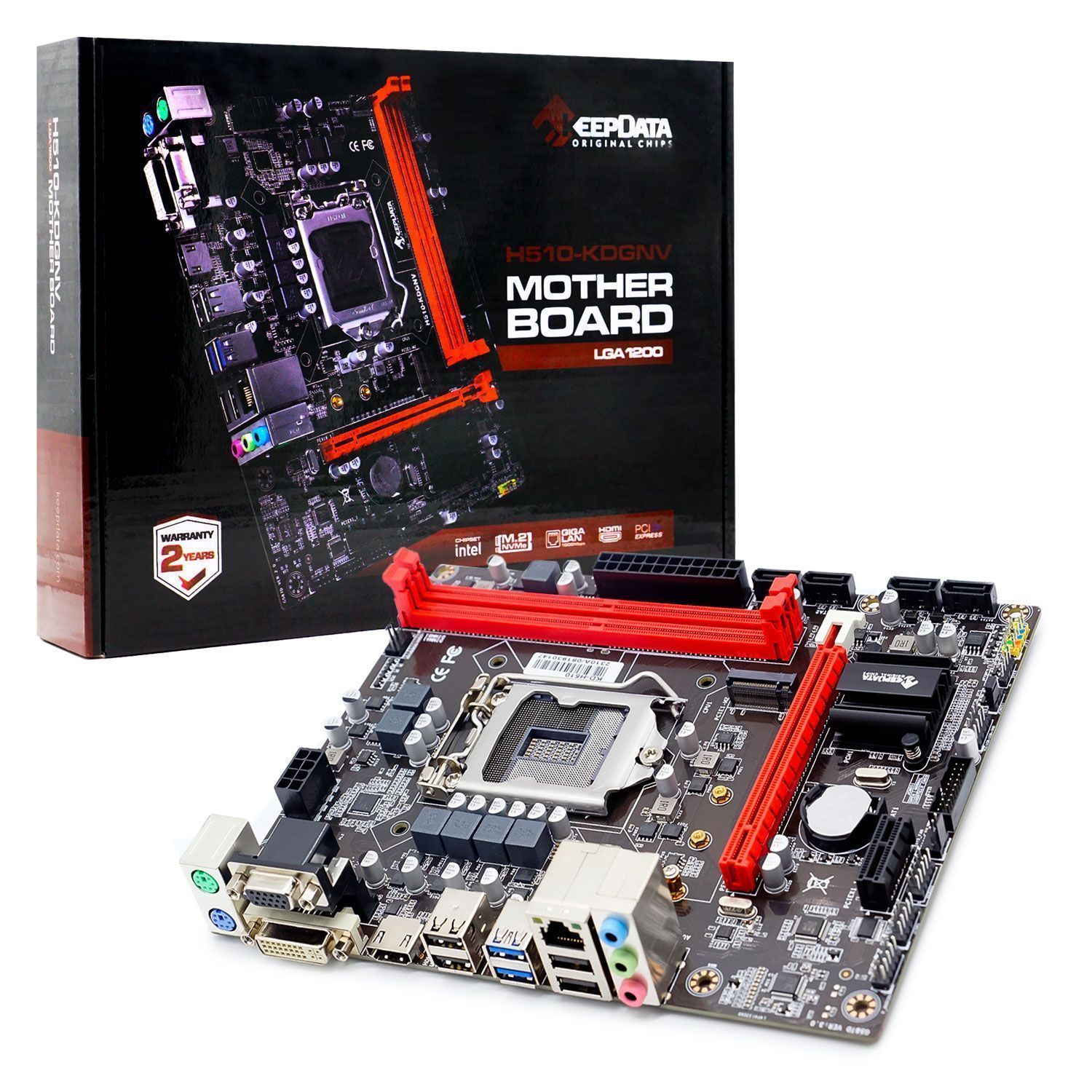 Placa base Keepdata H510-KDGNV DDR4 Socket LGA 1200 Chipset H510 Micro ATX