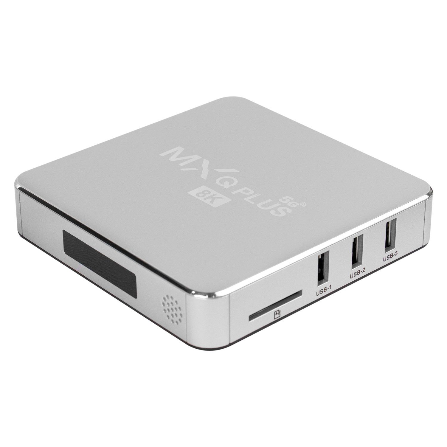 Receptor MXQ Plus 8K 5G 128GB 32GB RAM - Plata mayorista en Atacado.me