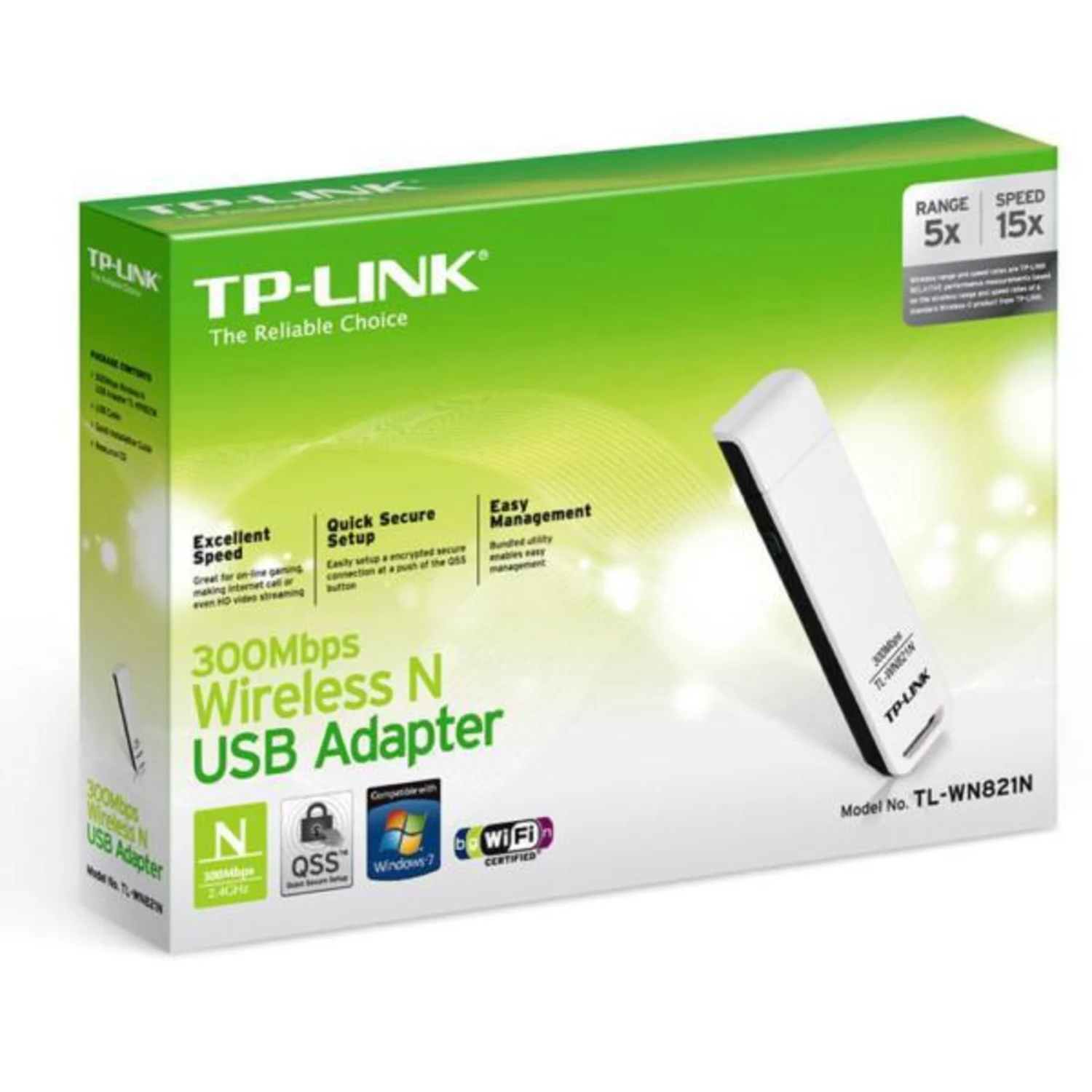 Adaptador USB Tp-Link TL-WN821N 300Mbps - Blanco mayorista en Atacado.me