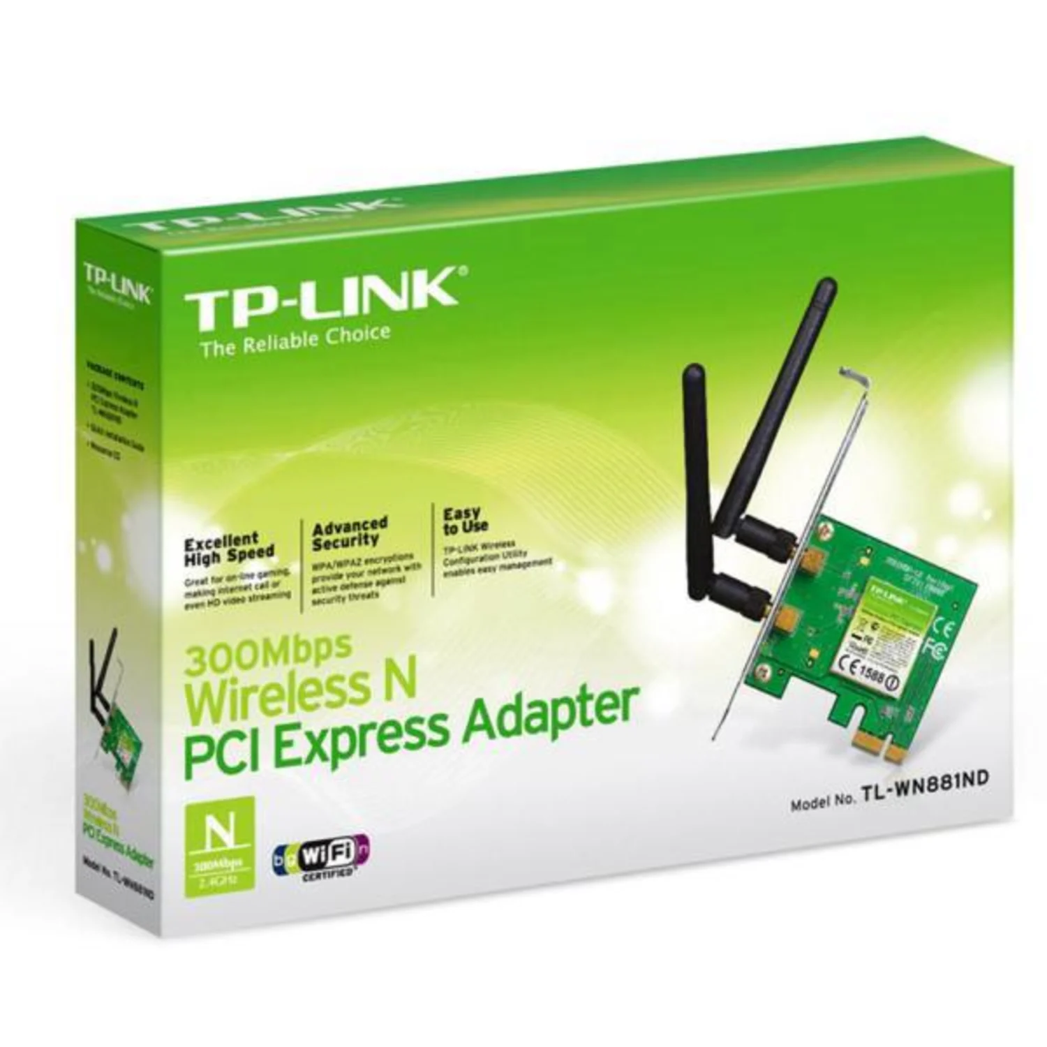 Adaptador TP-Link PCI Express TL-WN881ND 300Mbps mayorista en Atacado.me
