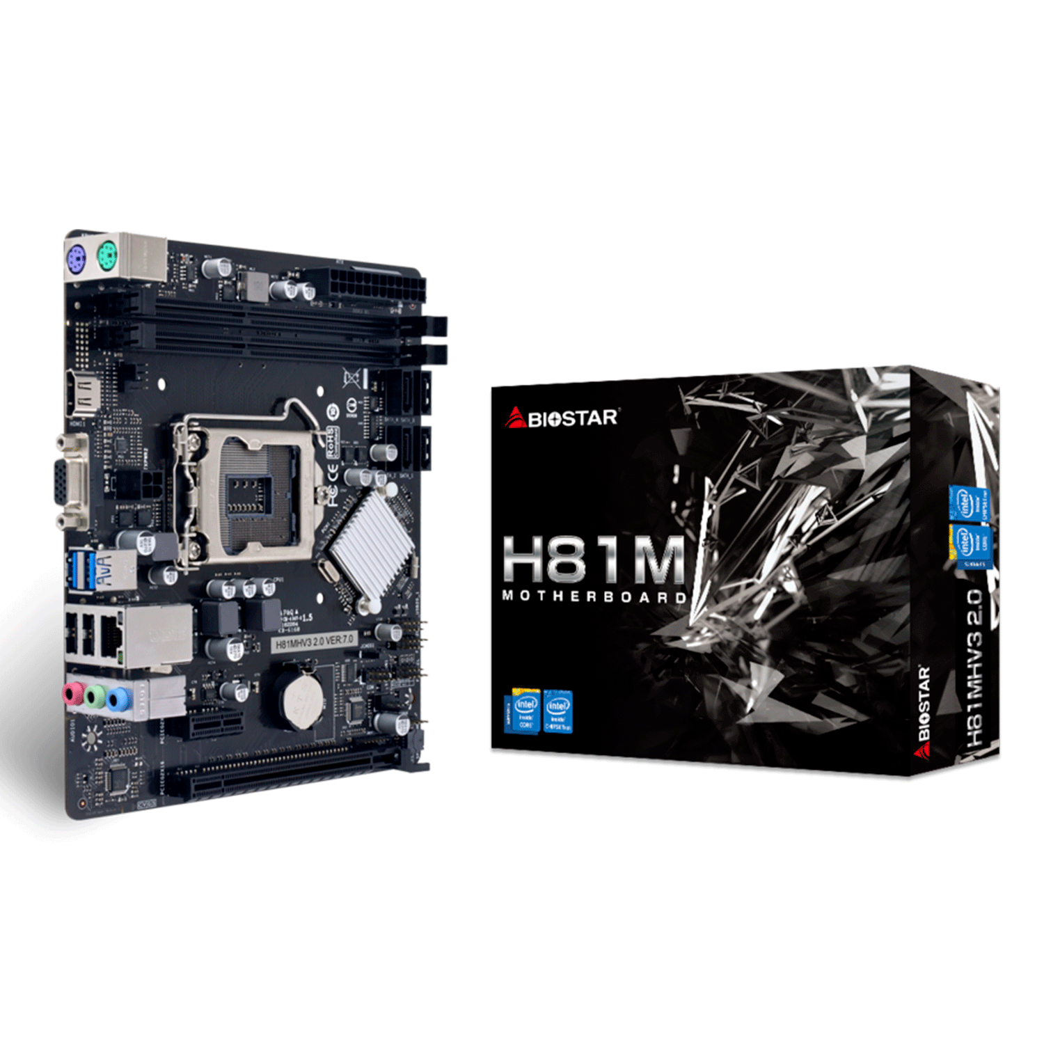 Biostar H81MHV3 3.0 Socket LGA 1150 Chipset Placa base Intel H81 2XDDR3 Micro ATX