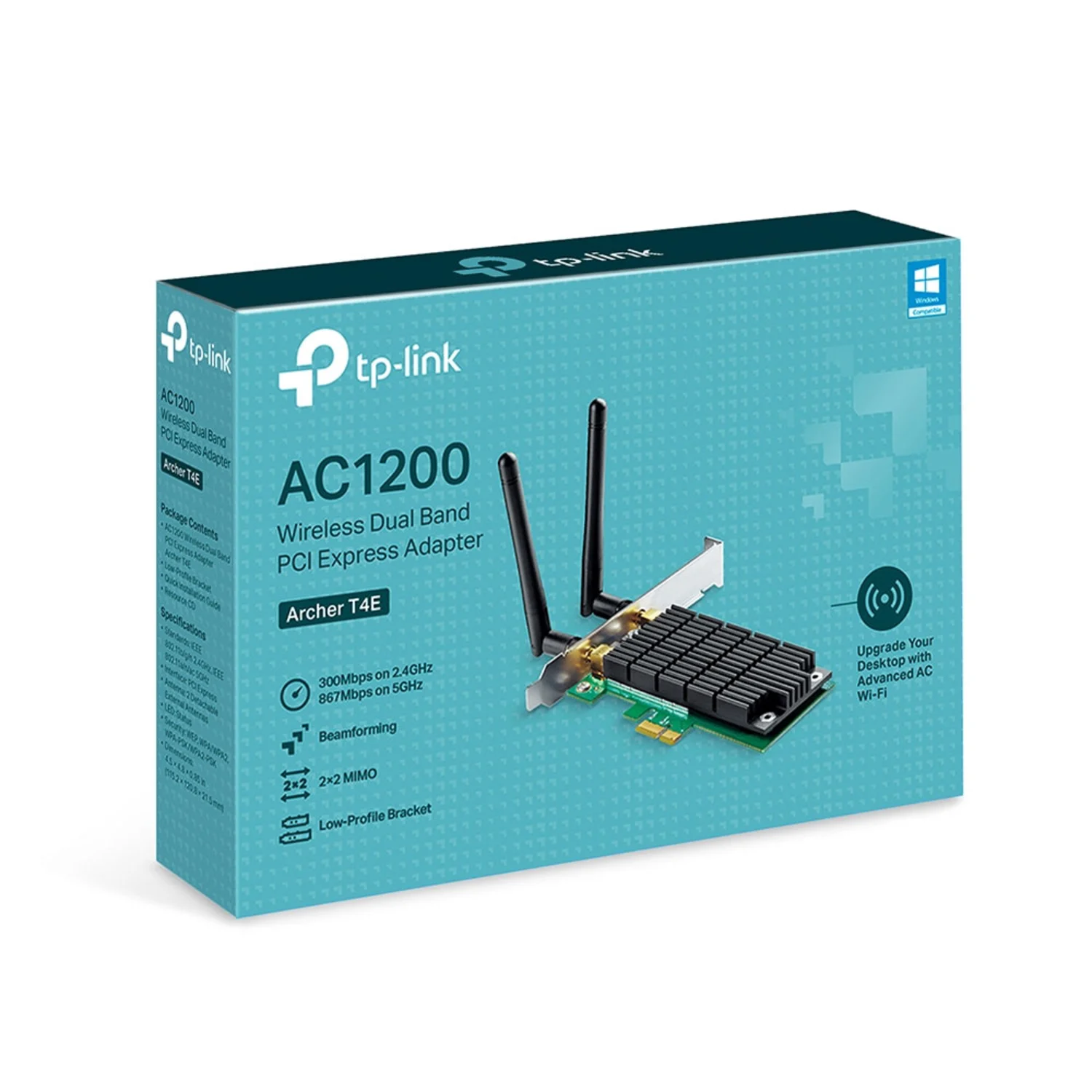 Adaptador Wi-Fi PCI Express Tp-Link Archer T4E AC1200 - Negro mayorista en Atacado.me