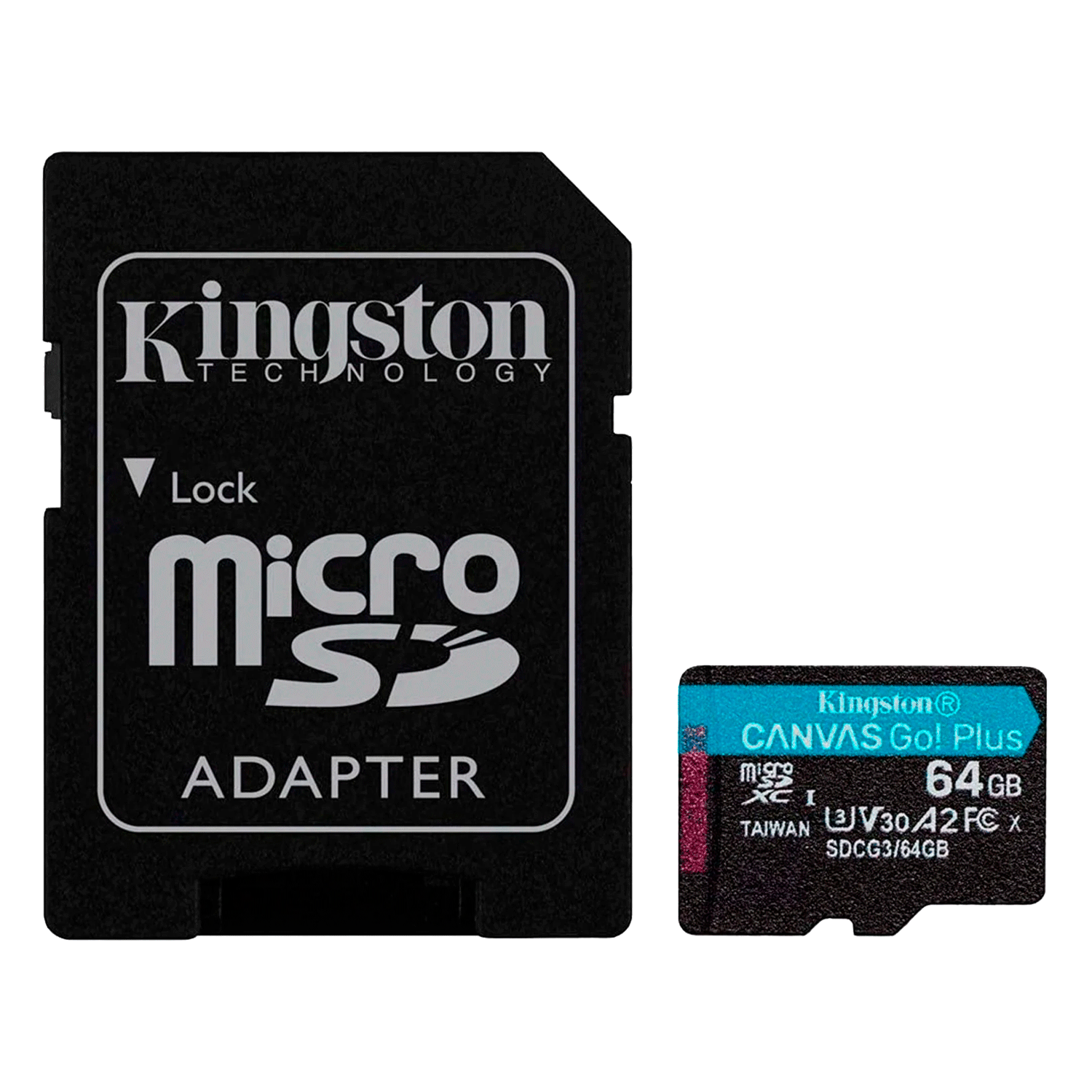 Tarjeta de Memoria Micro SD Kingston Canvas Go Plus 64GB U3 170MBS - SDCG3/64GB