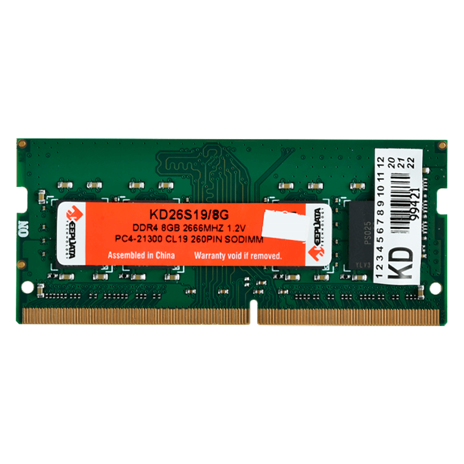Memoria RAM Keepdata 8GB DDR4 2666MT/s para Notebook - KD26S19/8G