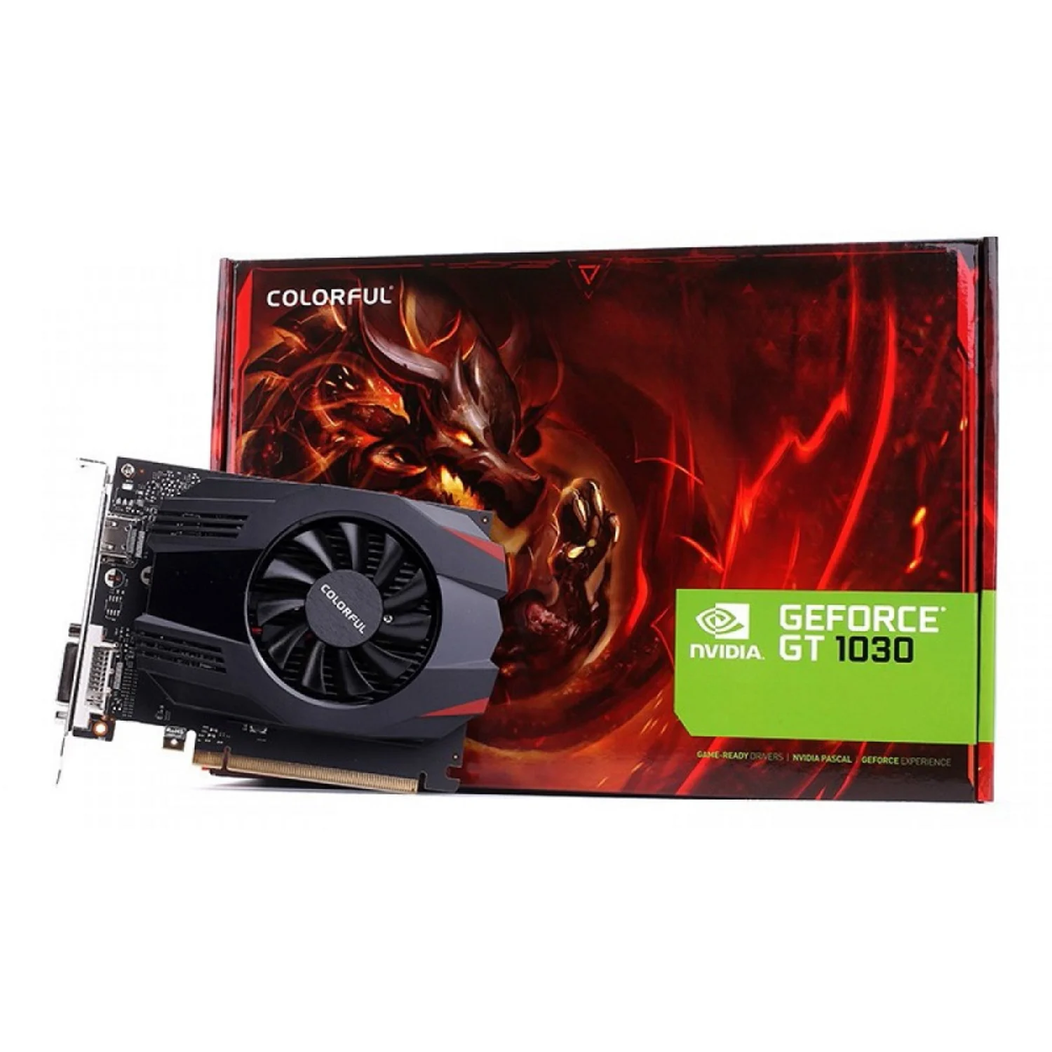 Colorida tarjeta de video Geforce GT-1030 V4-V 2GB DDR4
