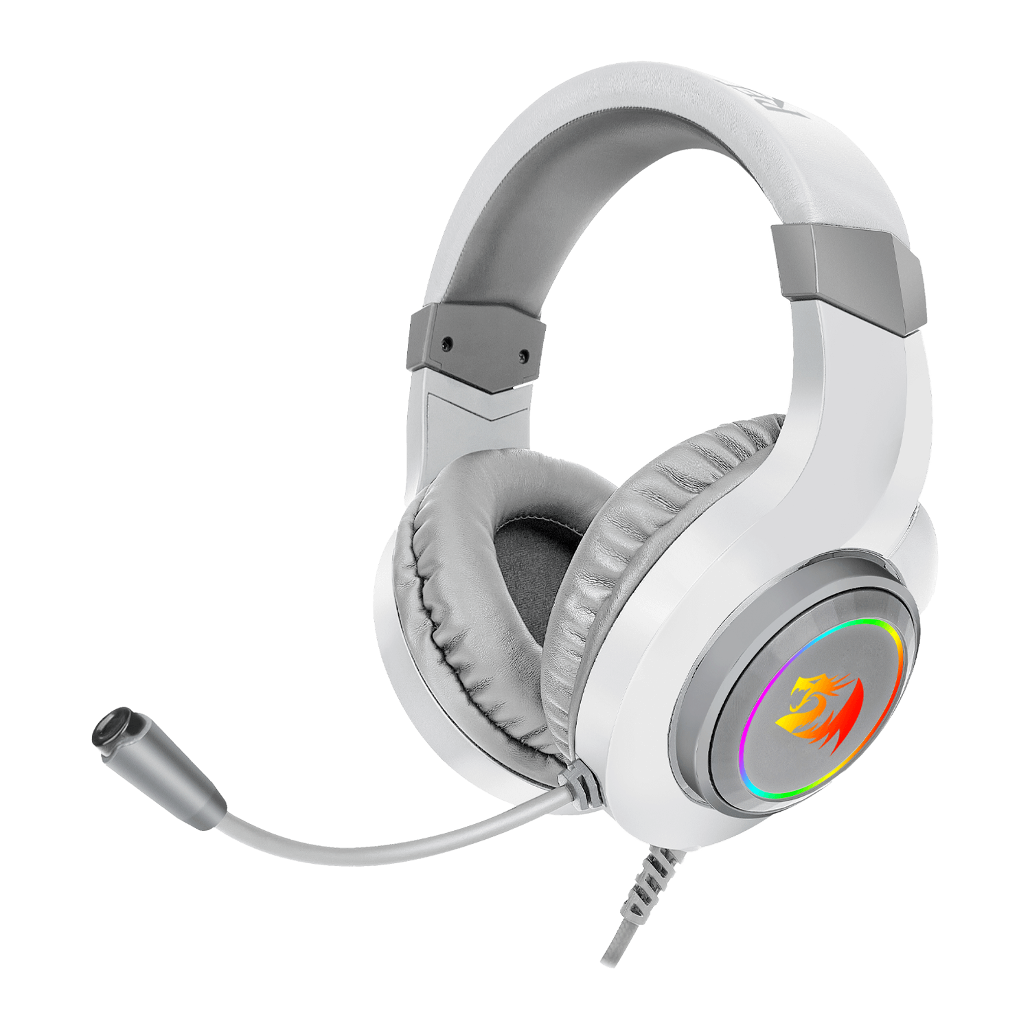 Redragon Hylas H260W-RGB P2 Adaptador USB de 3,5 mm Auriculares para jugadores - Blanco