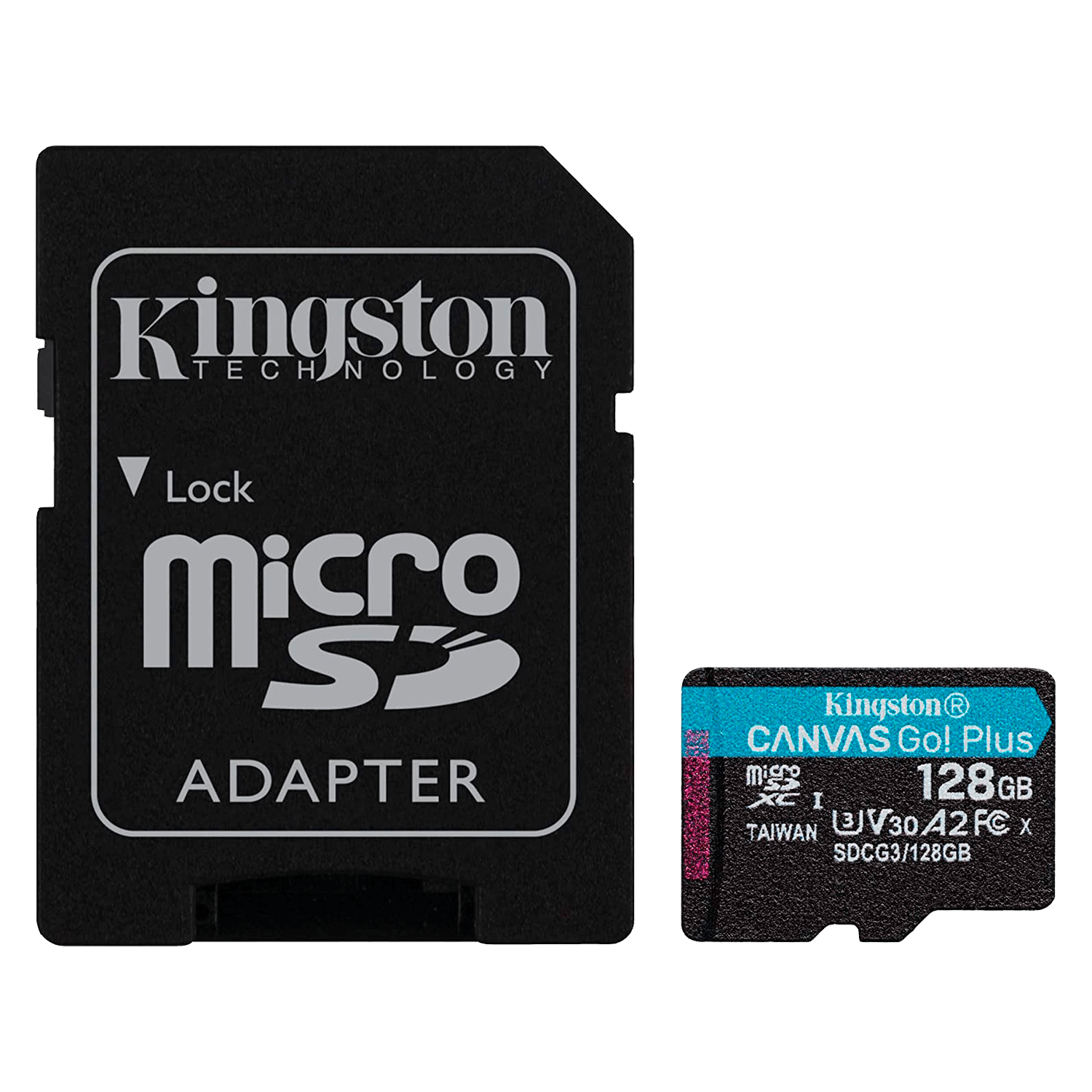 Tarjeta de Memoria Micro SD Kingston U3 128GB 170MBs Canvas GO - SDCG3/128GB