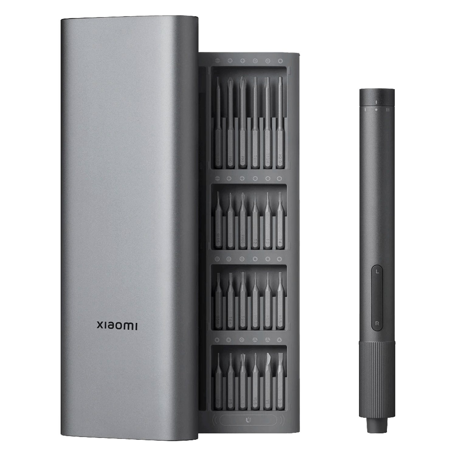 Destornillador de precisión eléctrico Xiaomi BHR5474GL Kit de destornillador 24 en 1 - Gris mayorista en Atacado.me