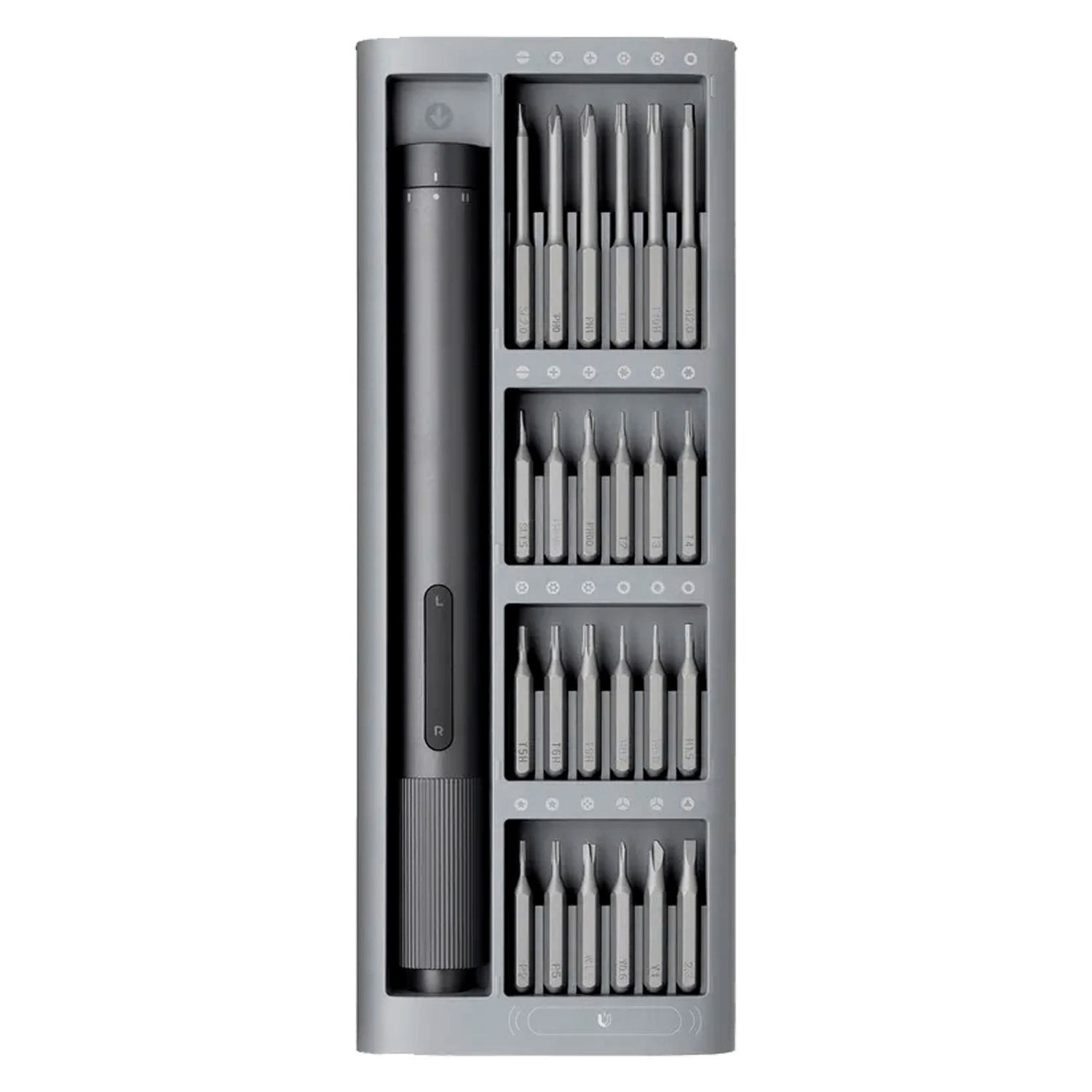 Destornillador de precisión eléctrico Xiaomi BHR5474GL Kit de destornillador 24 en 1 - Gris mayorista en Atacado.me