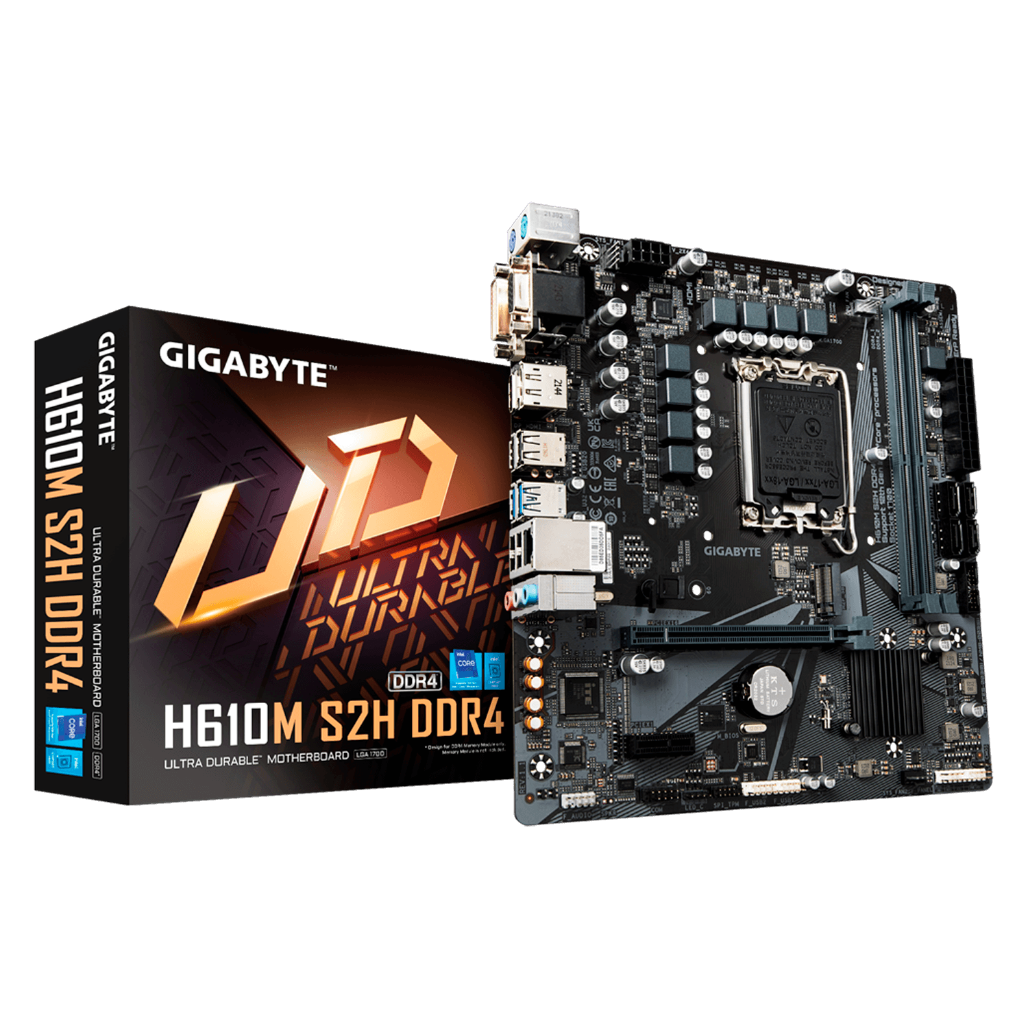 Gigabyte H610M S2H Socket LGA 1700 Chipset Placa base Intel H610 DDR4 Micro ATX