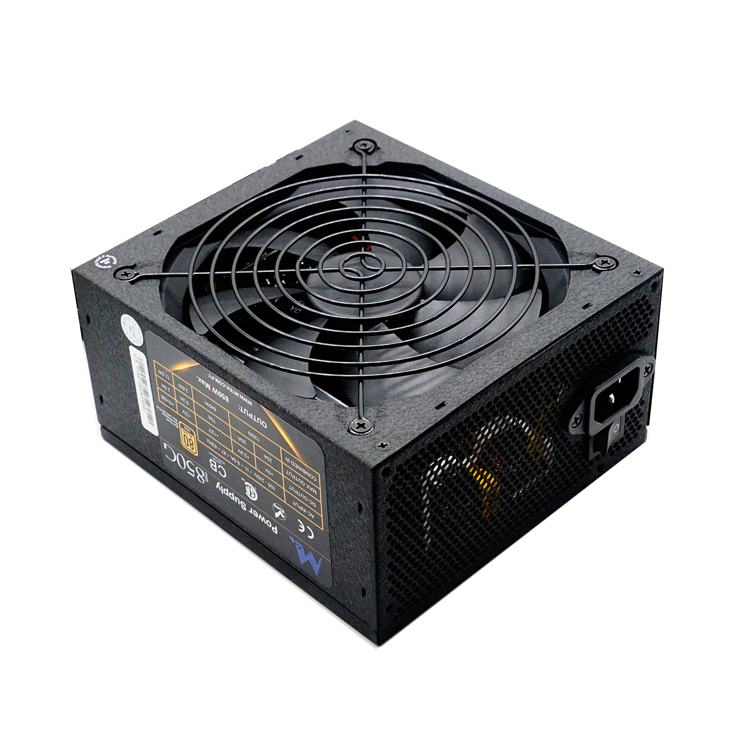 Fuente de alimentación semimodular ATX 850W MTEK PSR-850G 80 Gold (850 REAL)