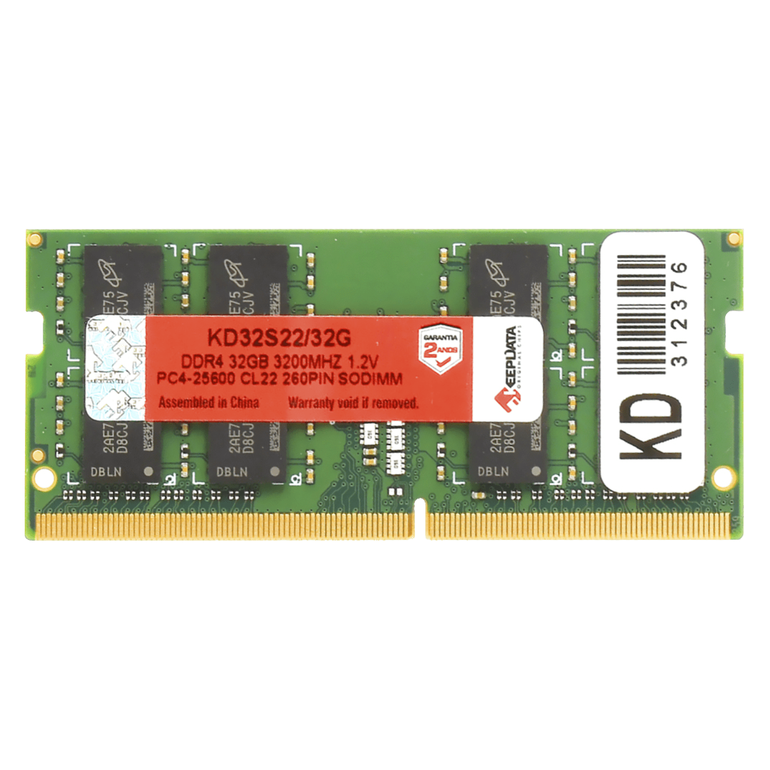 Memoria Keepdata 32GB DDR4 3200MT/s para portátil - KD32S22/32G