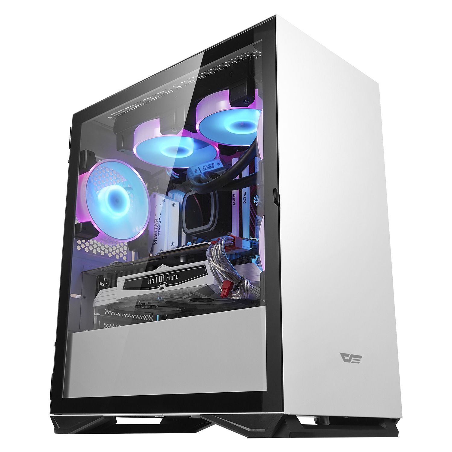 Caja de chasis Darkflash DLM 22 Luxury M-ATX - Blanco