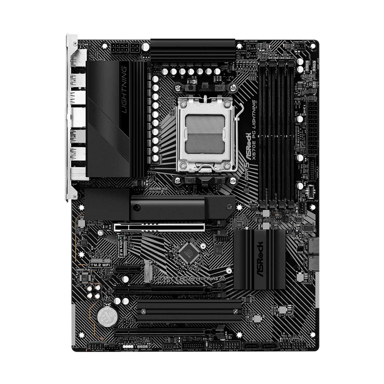 ASRock X670 PG Lightning DDR5 Zócalo AMD AM5 Chipset X670 Placa base ATX mayorista en Atacado.me