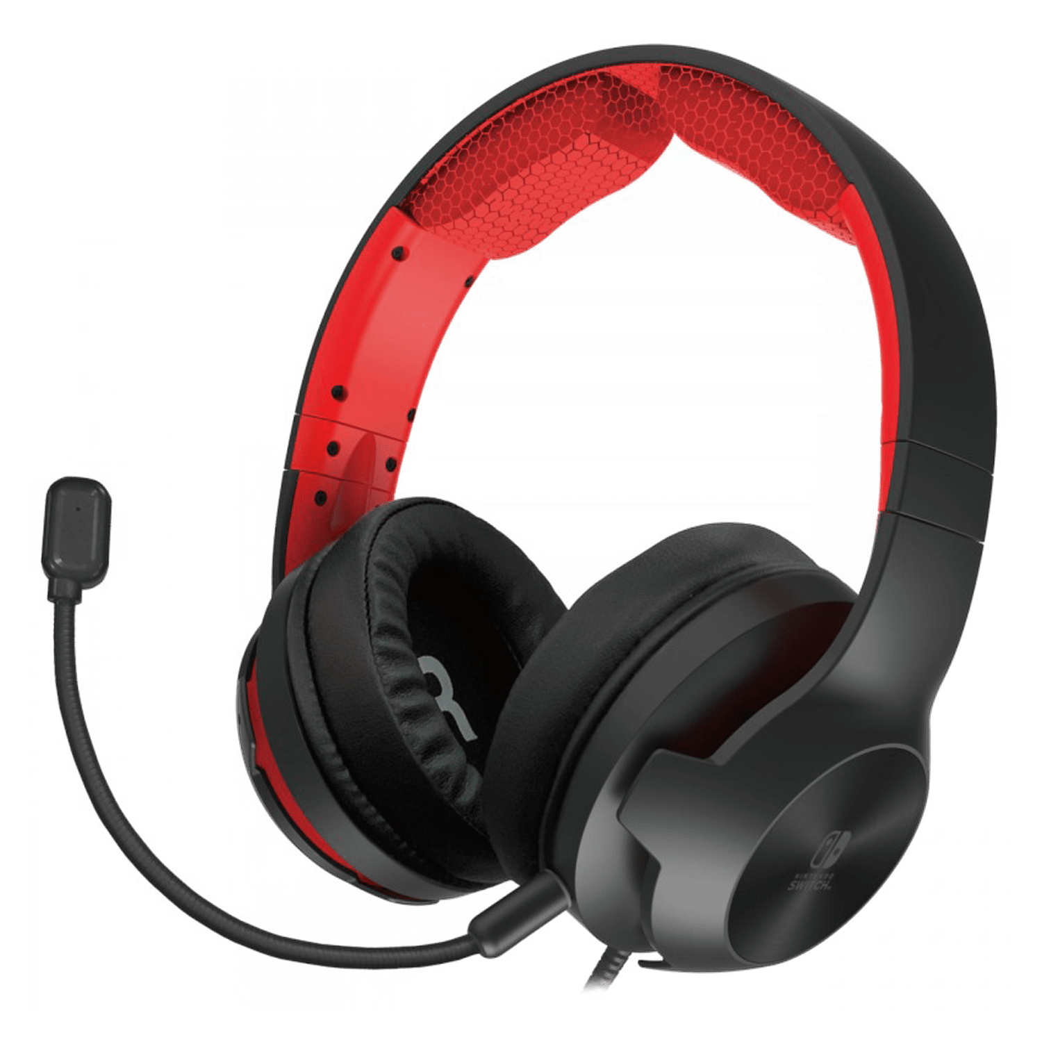 Auriculares para juegos Hori Pro para Nintendo Switch - Negro / Rojo (NSW-200U)