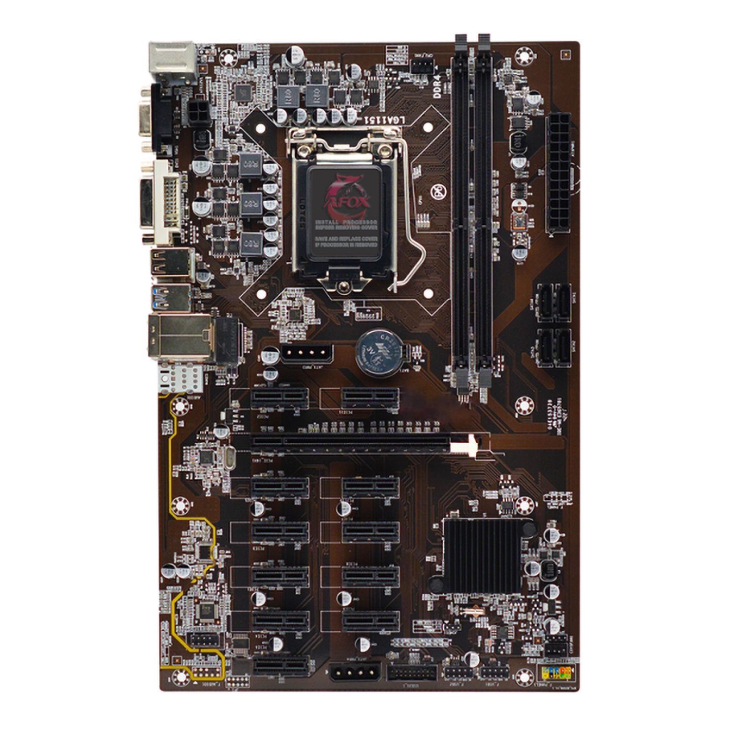 Afox AFB250-ETH12EX Placa base Socket LGA 1151 Chipset Intel B250 DDR4 ATX (para minería) mayorista en Atacado.me