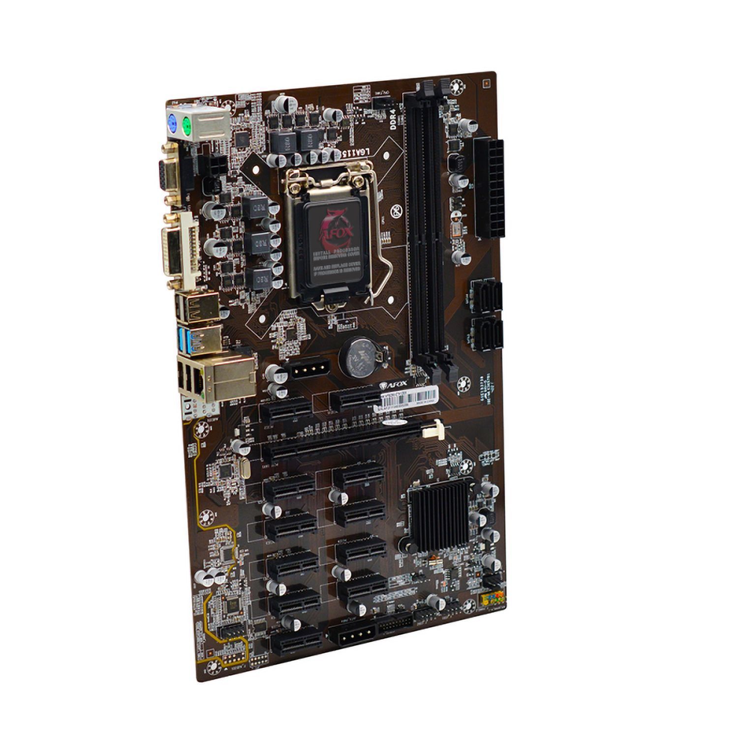 Afox AFB250-ETH12EX Placa base Socket LGA 1151 Chipset Intel B250 DDR4 ATX (para minería) mayorista en Atacado.me