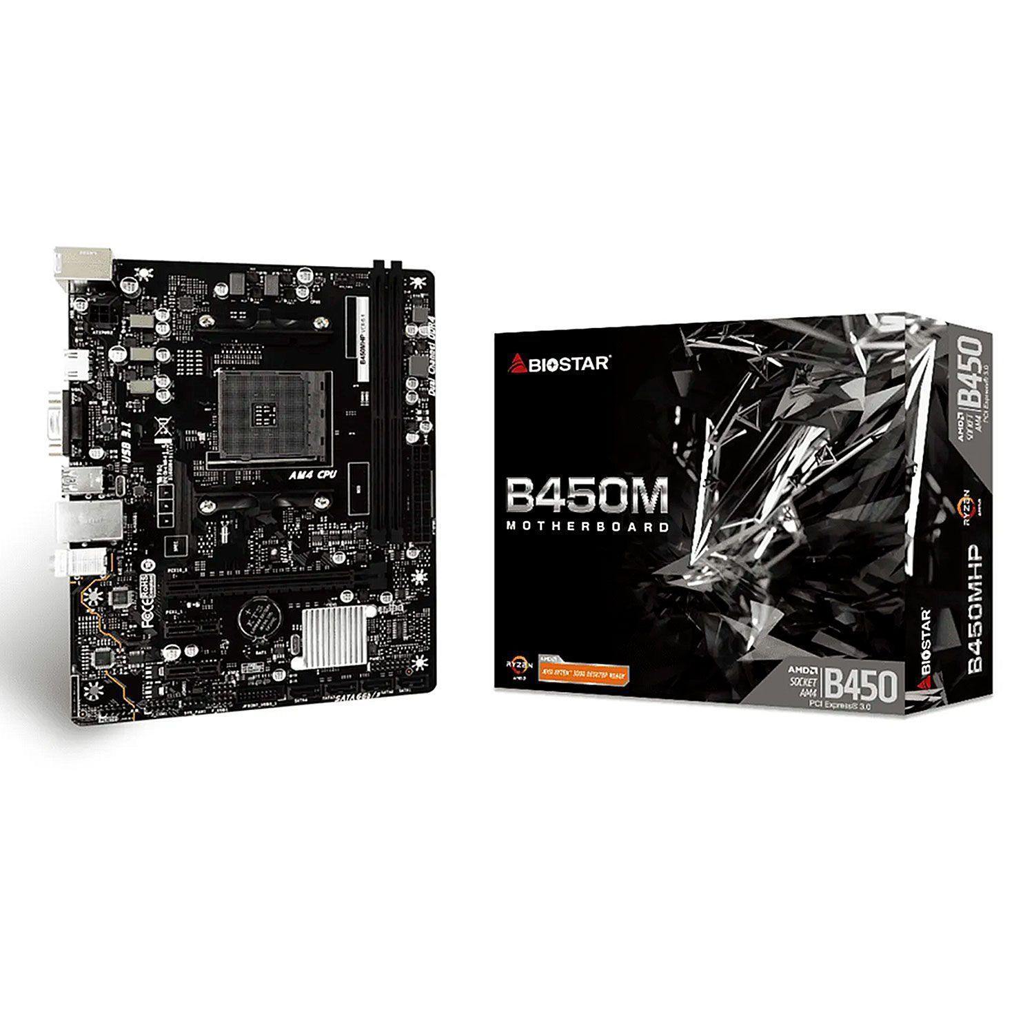 Biostar B450MHP Placa Base 2XDDR4 Socket AM4 Chipset AMD B450 Micro ATX