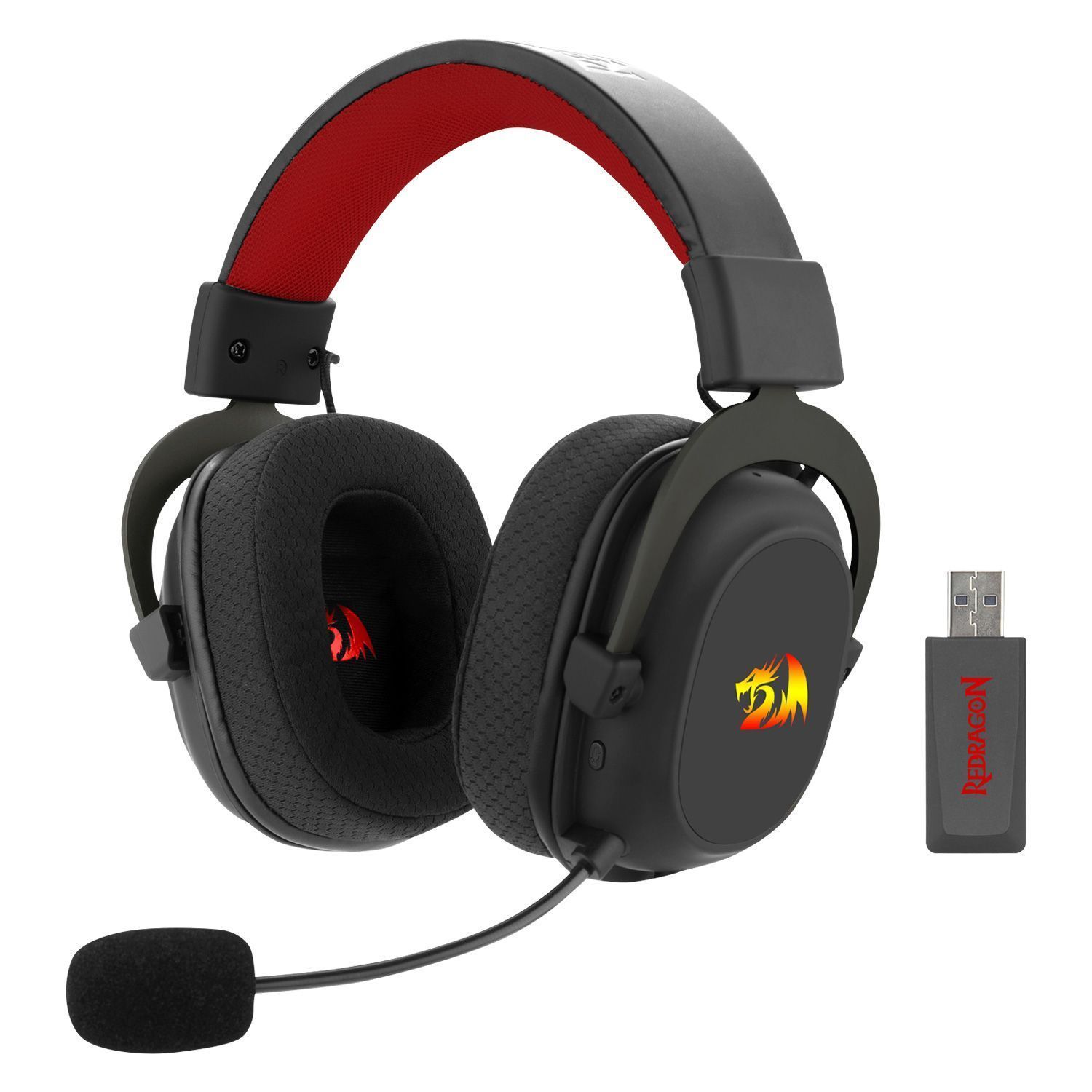 Redragon Zeus X H510-WL RBG Auriculares inalámbricos para juegos - Negro