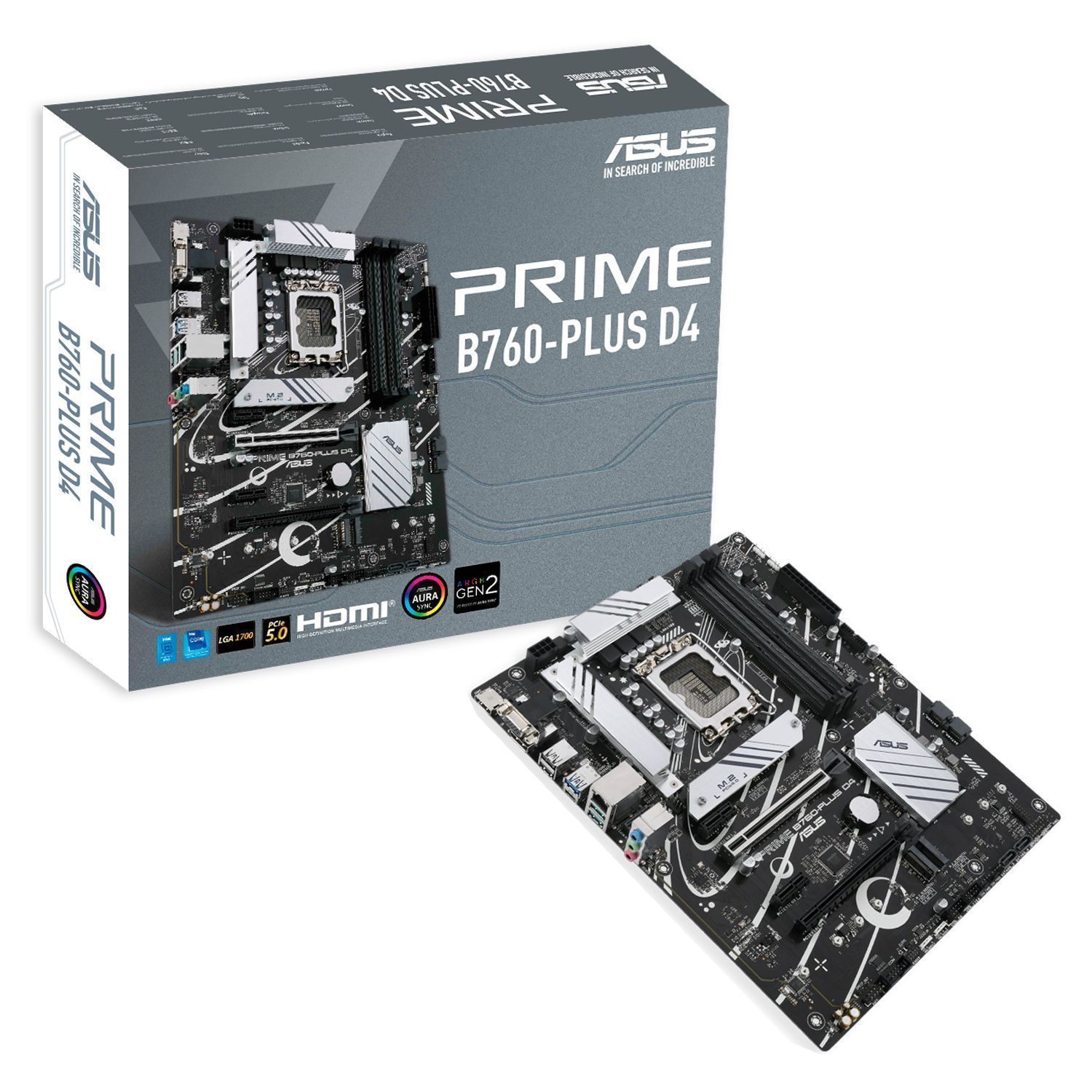 Asus B760 Plus Prime D4 Socket LGA 1700 Chipset Placa base Intel B760 DDR4 ATX