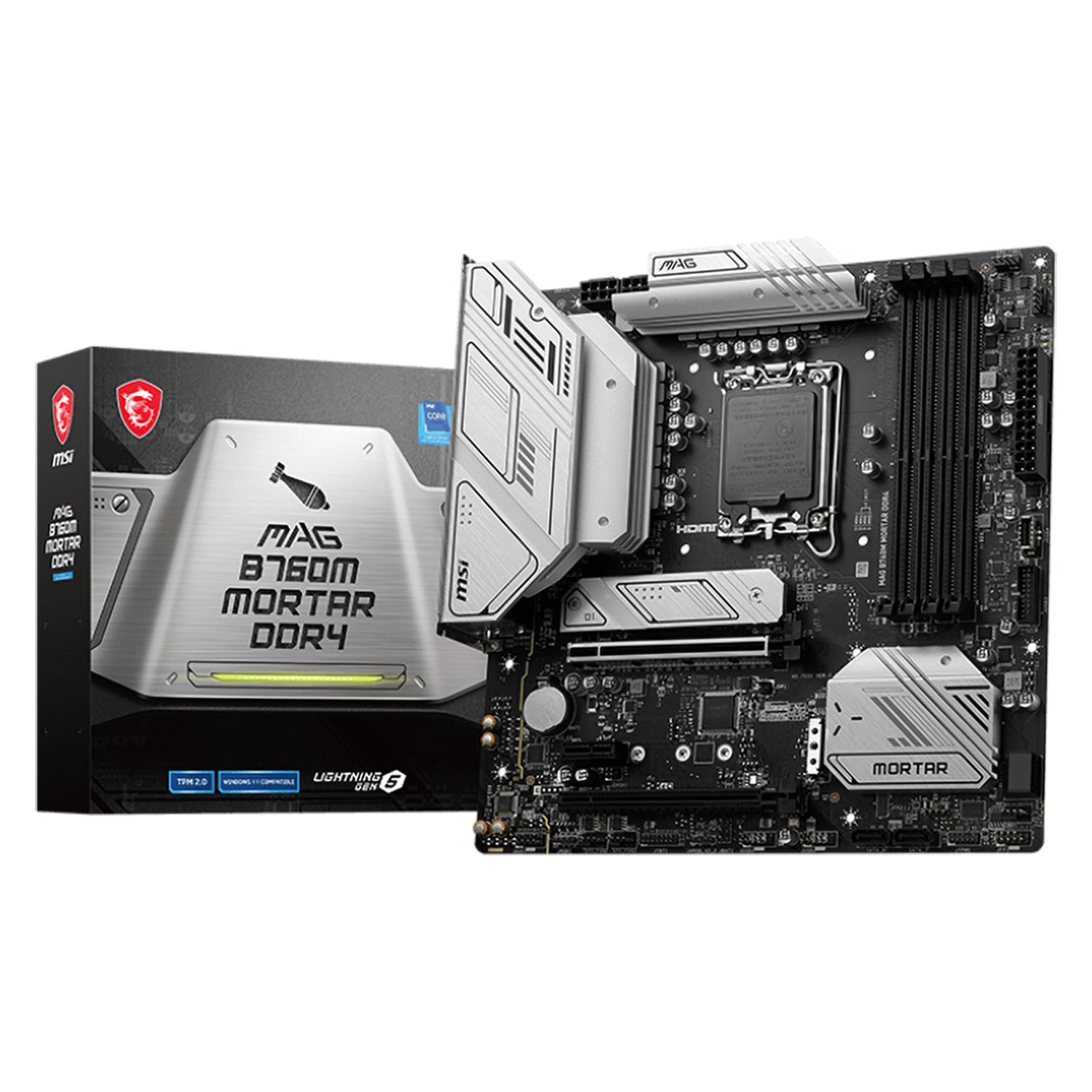MSI MAG B760M Placa base de mortero DDR4 Socket LGA 1700 Chipset Intel B760 Micro ATX