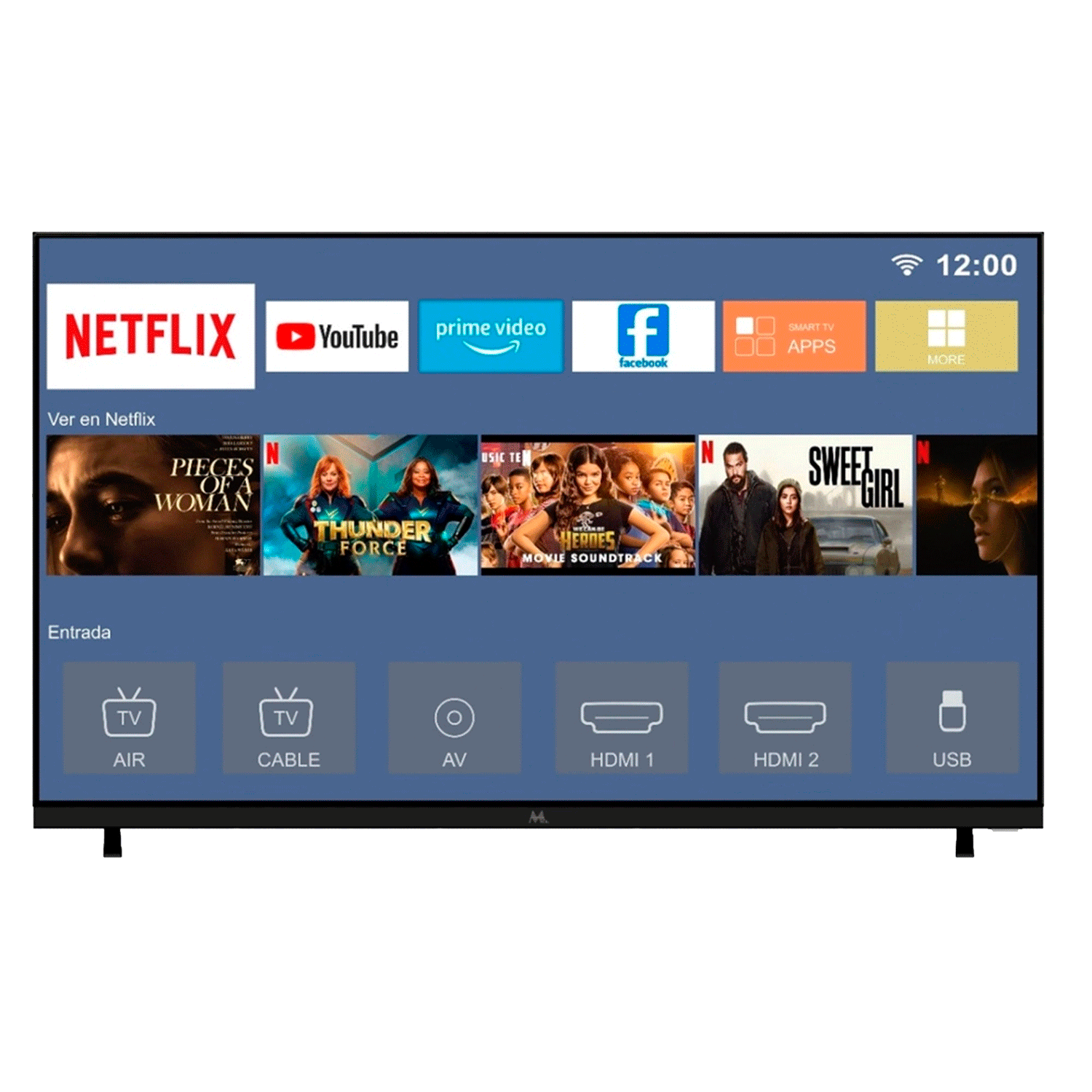 Smart TV Mtek MK32FSAH 32" Full HD WiFi - Negro