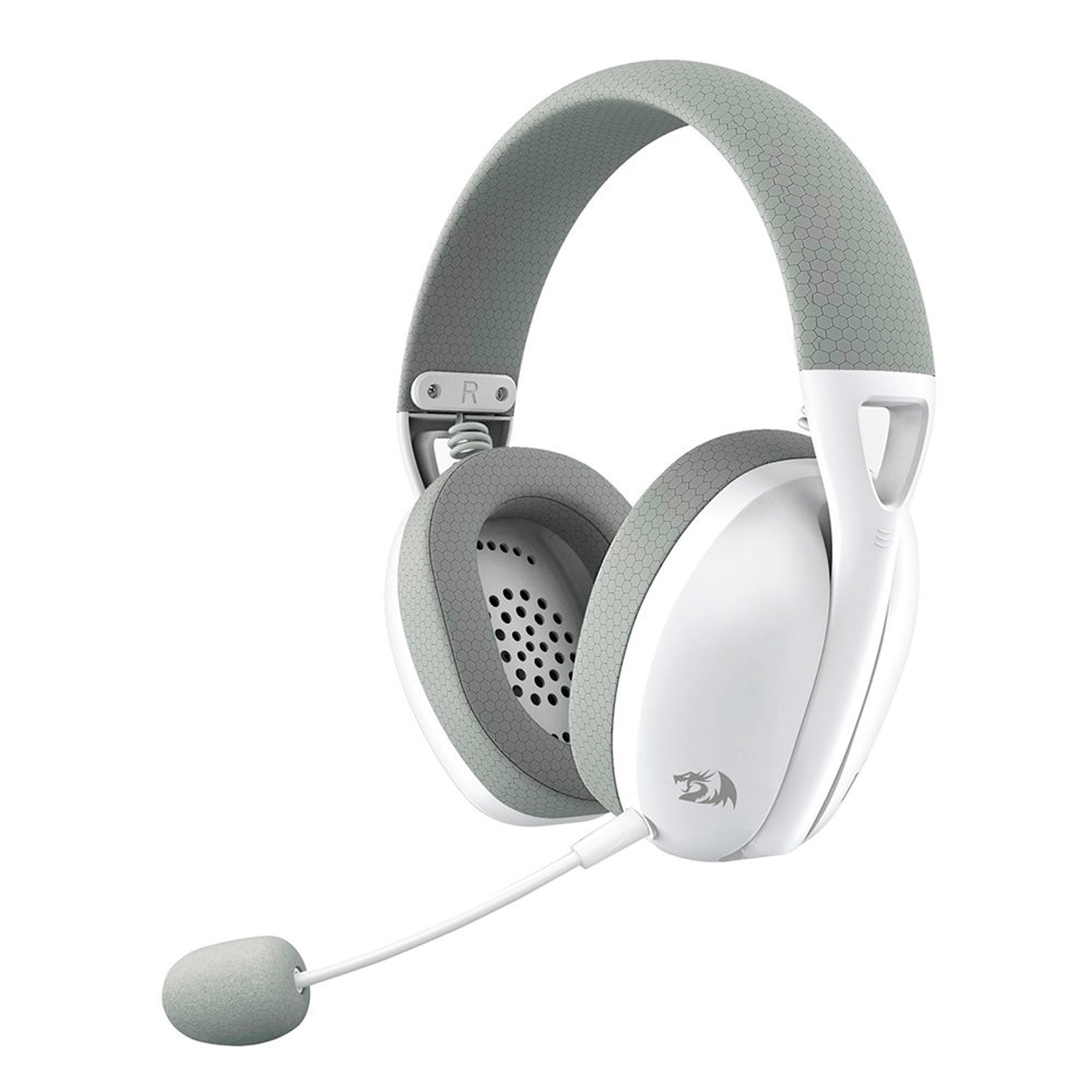 Auriculares inalámbricos para jugadores Redragon Ire Pro H848 - Blanco Gris mayorista en Atacado.me