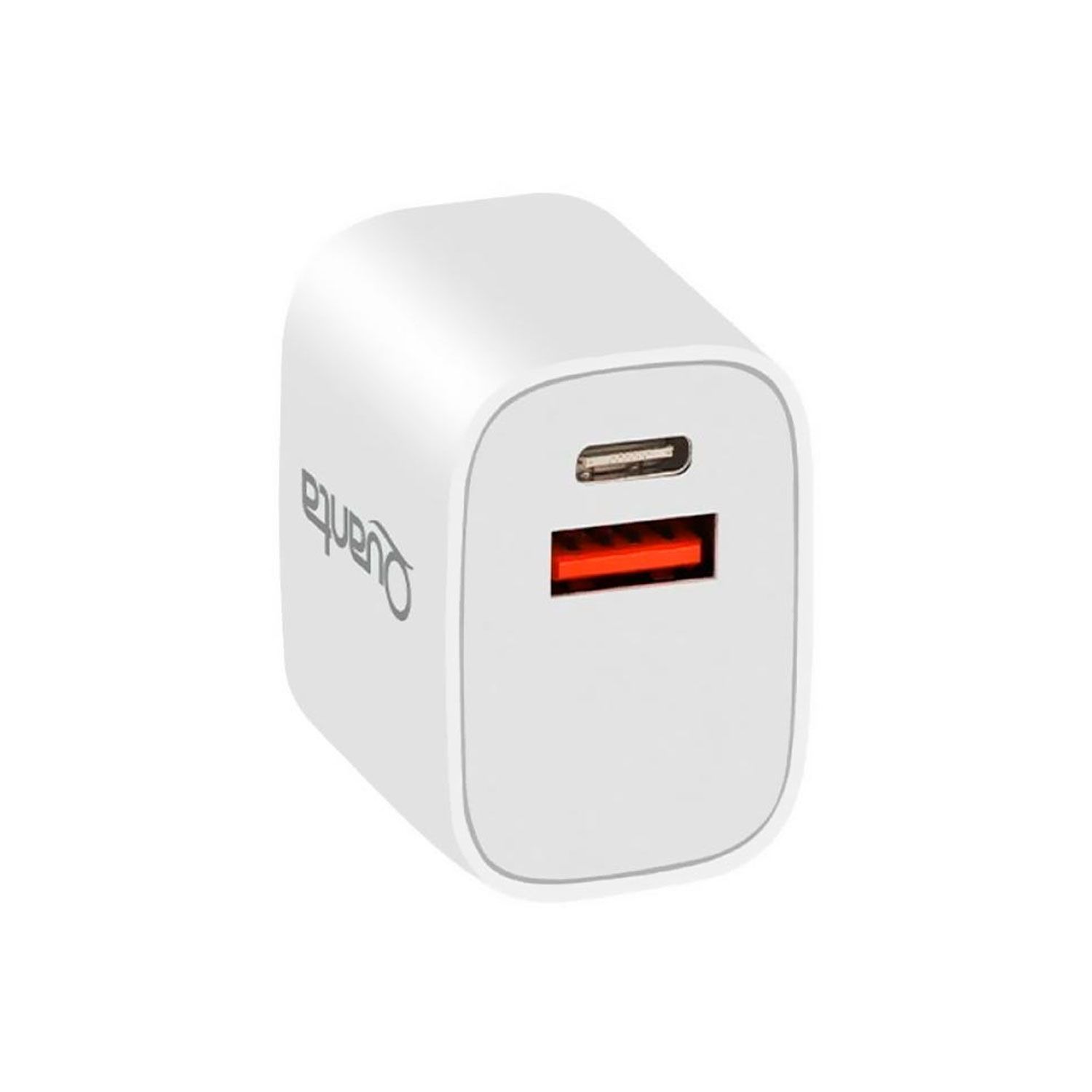 Adaptador de enchufe Quanta QTCACR2 USB/Tipo-C 20W - Blanco mayorista en Atacado.me