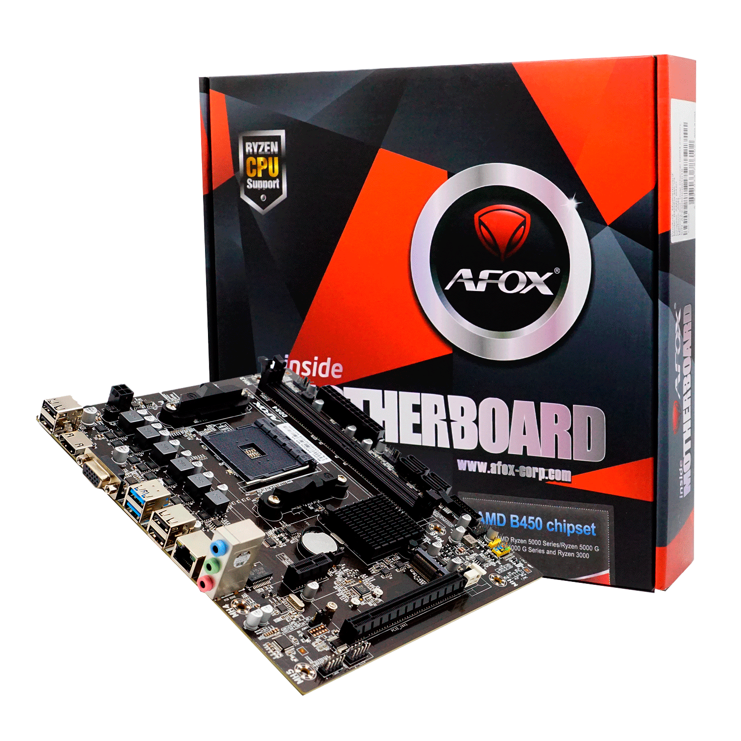 Afox B450D4-MA-V4 Placa base DDR4 Socket AM4 Chipset AMD B450 Micro ATX mayorista en Atacado.me