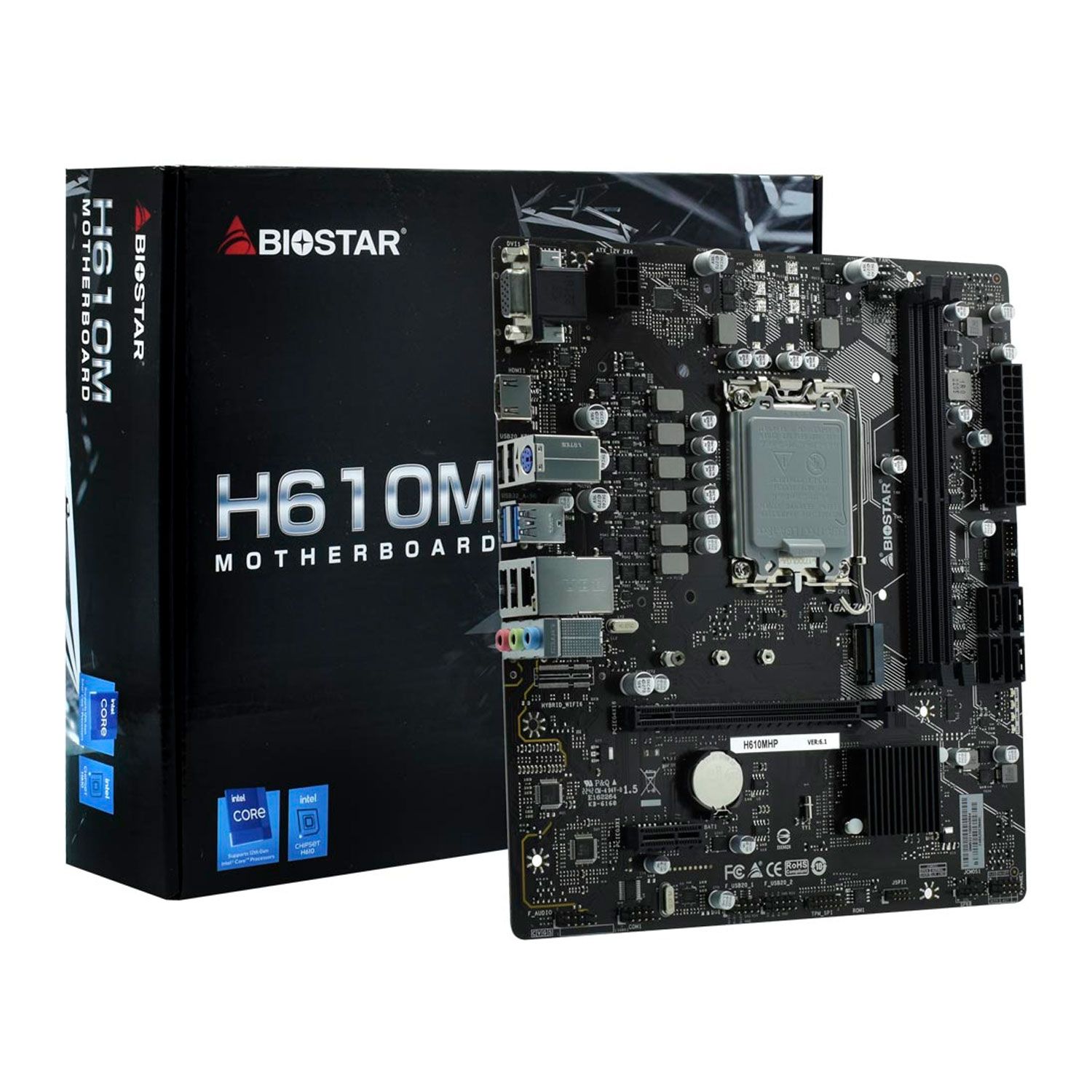 Biostar H610MHP DDR4 Socket LGA 1700 Chipset Placa base Intel H610 Micro ATX