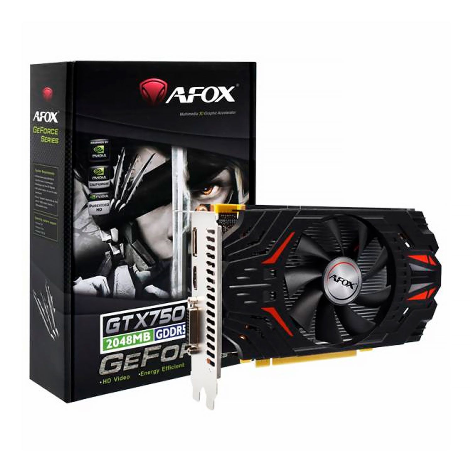 Tarjeta de video Afox NVIDIA GeForce GTX-750 2GB DDR5 - AF750-2048D5H6-V3
