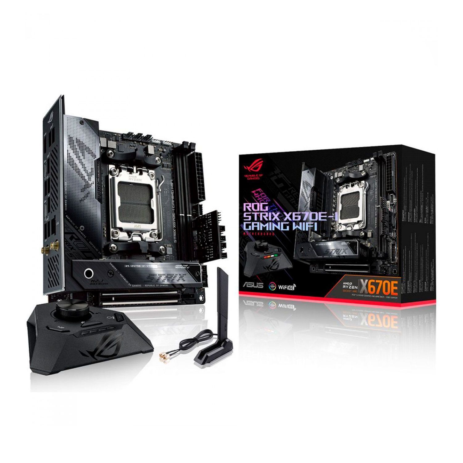 Asus Rog Strix X670E-I Gaming Wi-Fi Socket AM5 Chipset Placa base AMD X670 DDR5 Mini ITX
