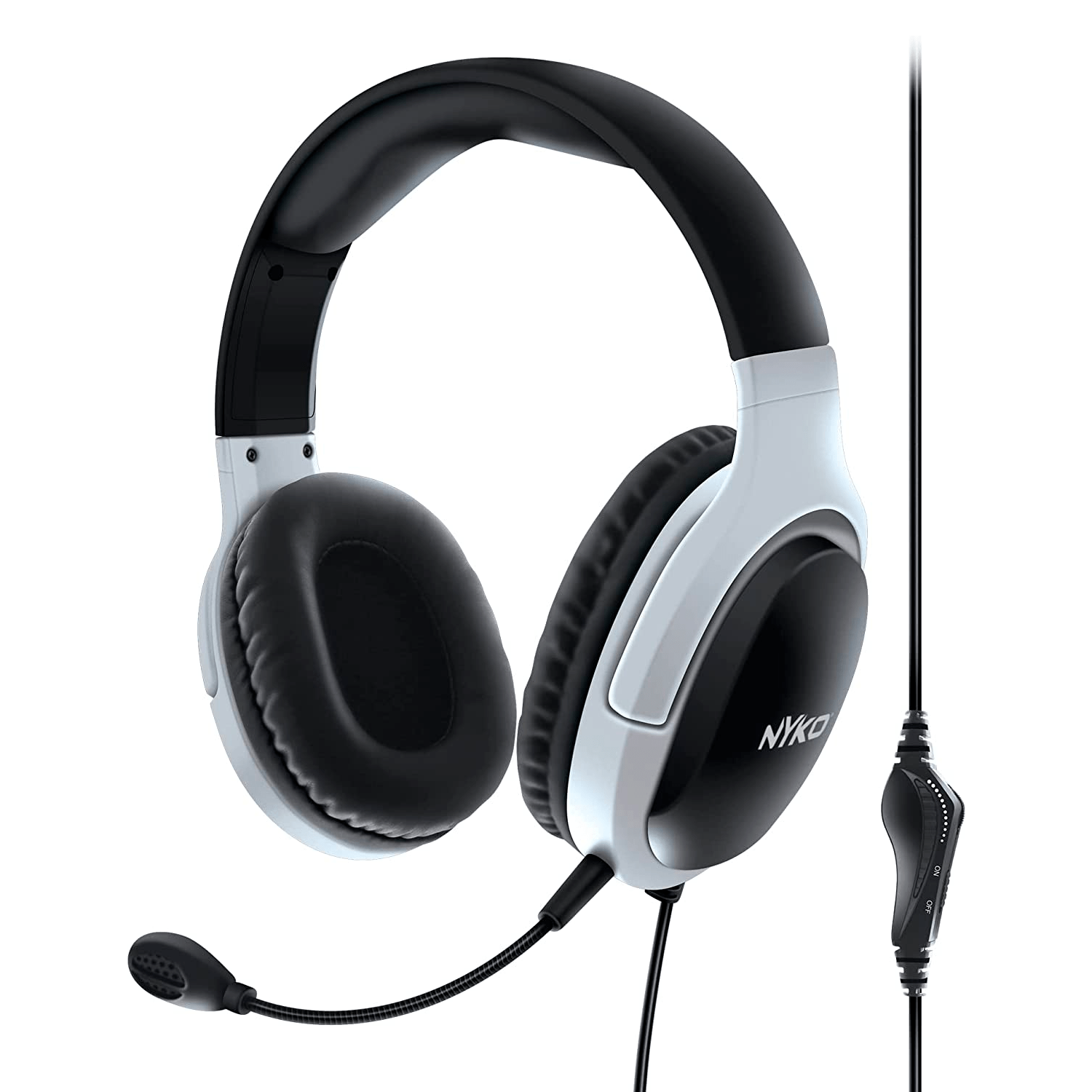 Auriculares Gamer Nyko NP5-5000 para PS5 - Blanco y negro (833062)