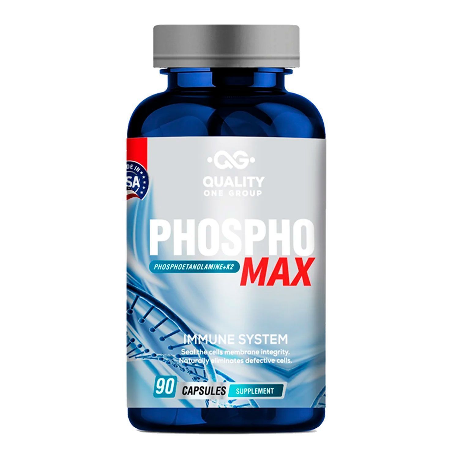 PhosphoMax Fosfoetanolamina + K2 Suplemento con 90 Cápsulas