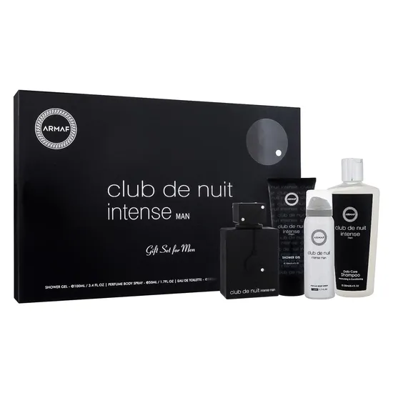 Kit Perfume Armaf Club de Nuit Intense Eau de Toilette Masculino + Desodorante + Shampoo + Body Spray