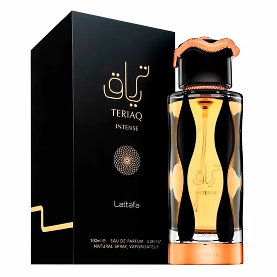 Perfume Lattafa Teriaq Intense Eau de Parfum Unissex 100ML - (Caixa Danificada)