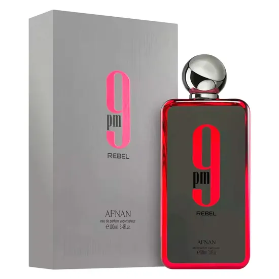 Perfume Afnan 9 PM Rebel Eau de Parfum Masculino 100ML