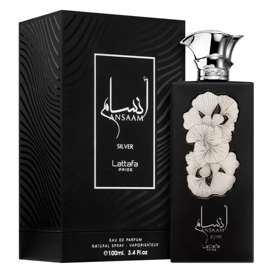 Perfume Lattafa Ansaam Silver Eau de Parfum Unissex 100ML
