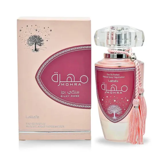 Perfume Lattafa Mohra Silky Rose Eau de Parfum Feminino 100ML