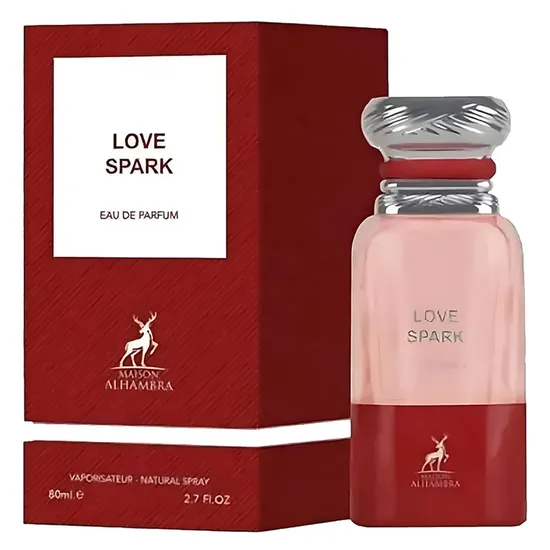 1c1a98f1b83f0012ffcfe49e6f8ccdc1c4c607c0-1.webp Perfume Maison Alhambra Love Spark Eau de Parfum Unissex 80ML